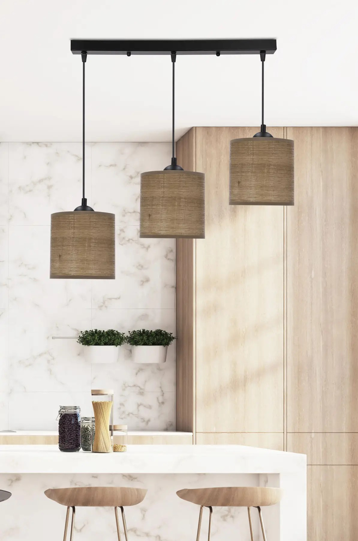 Люстра Candellux 33-18335 Legno Коричневый (1721380956) дешево