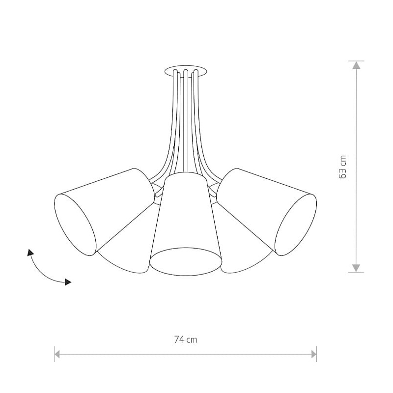 Люстра Flex Shade V Белый (109728027) недорого