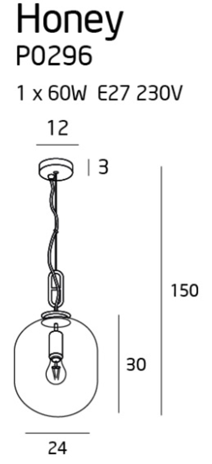 Люстра Honey 24 Amber (118865200) недорого