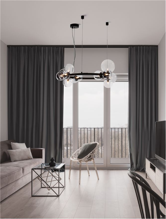 Люстра Odillia Matt 11 Black (1591205141) фото