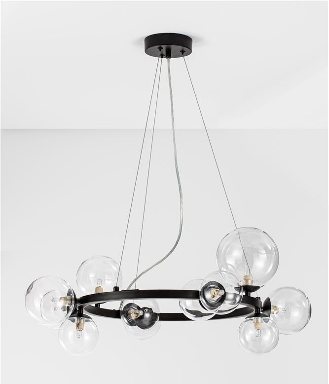 Люстра Odillia Matt 11 Black (1591205141) с доставкой
