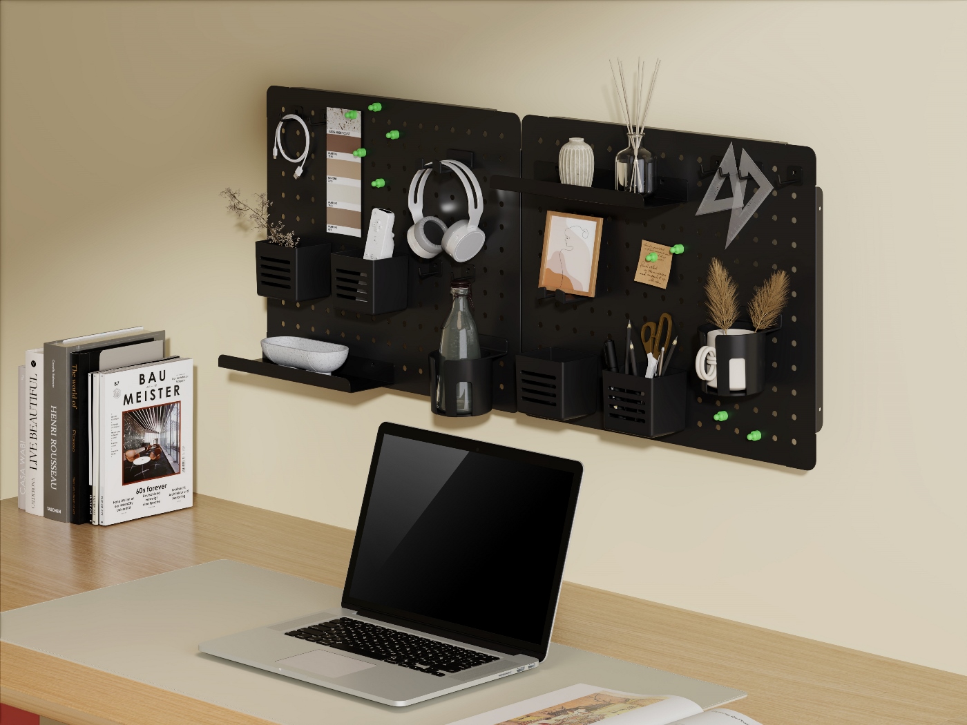Настінна дошка-органайзер OfficePro WO910 Black (1311407654) дешево