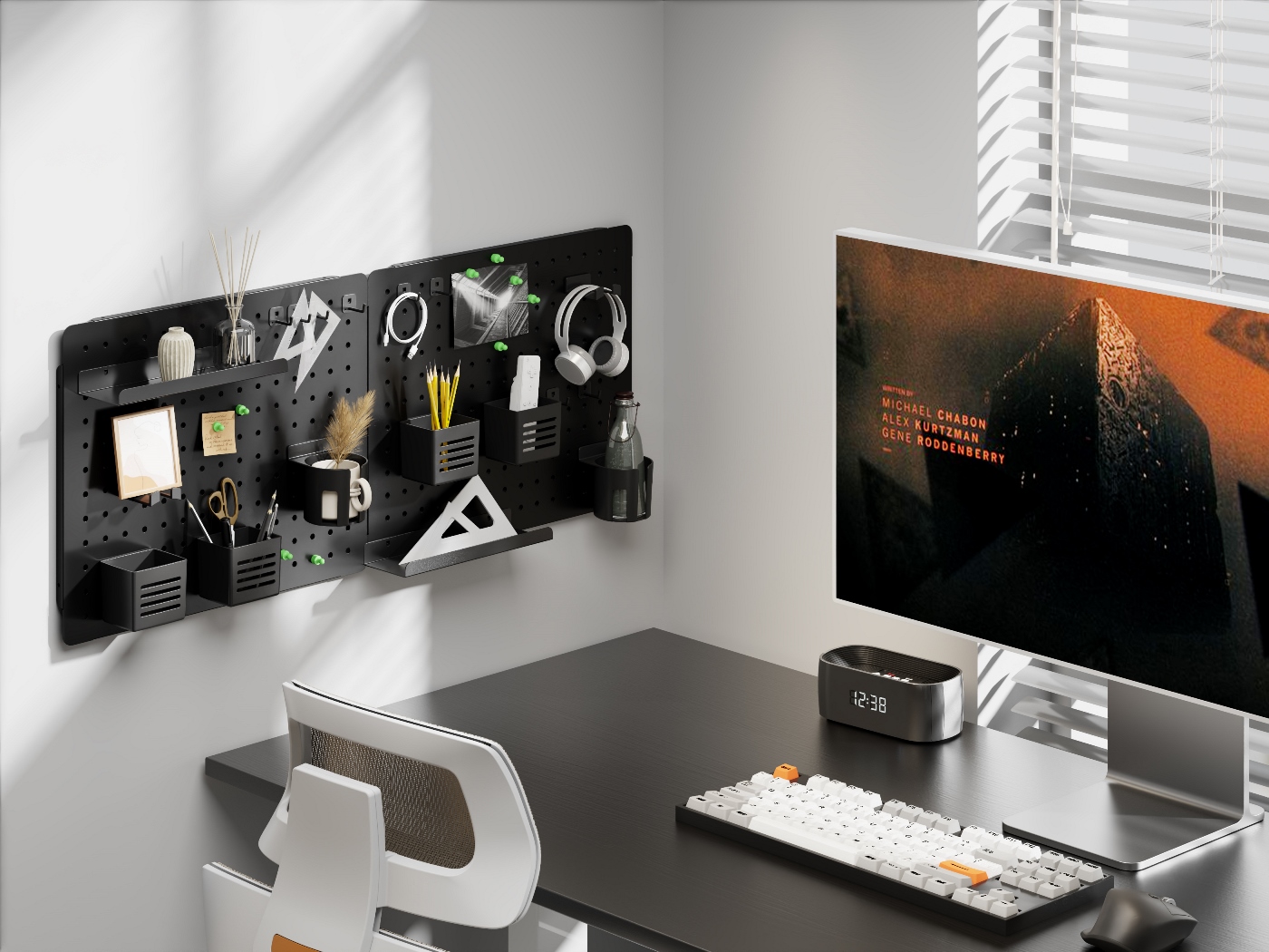 Настінна дошка-органайзер OfficePro WO910 Black (1311407654) с доставкой