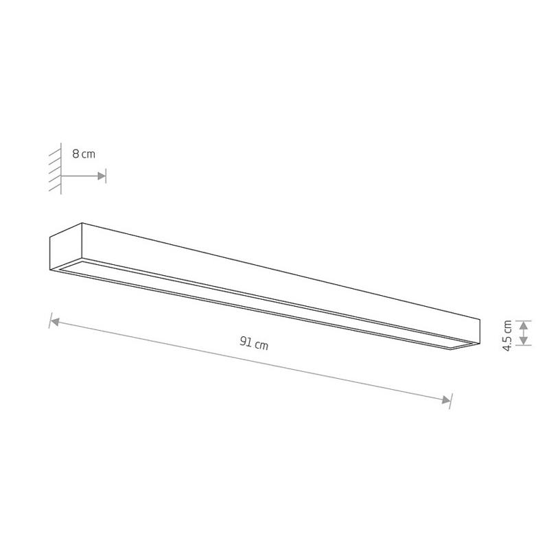 Настенный светильник KAGERA LED L Хром (109732393) дешево