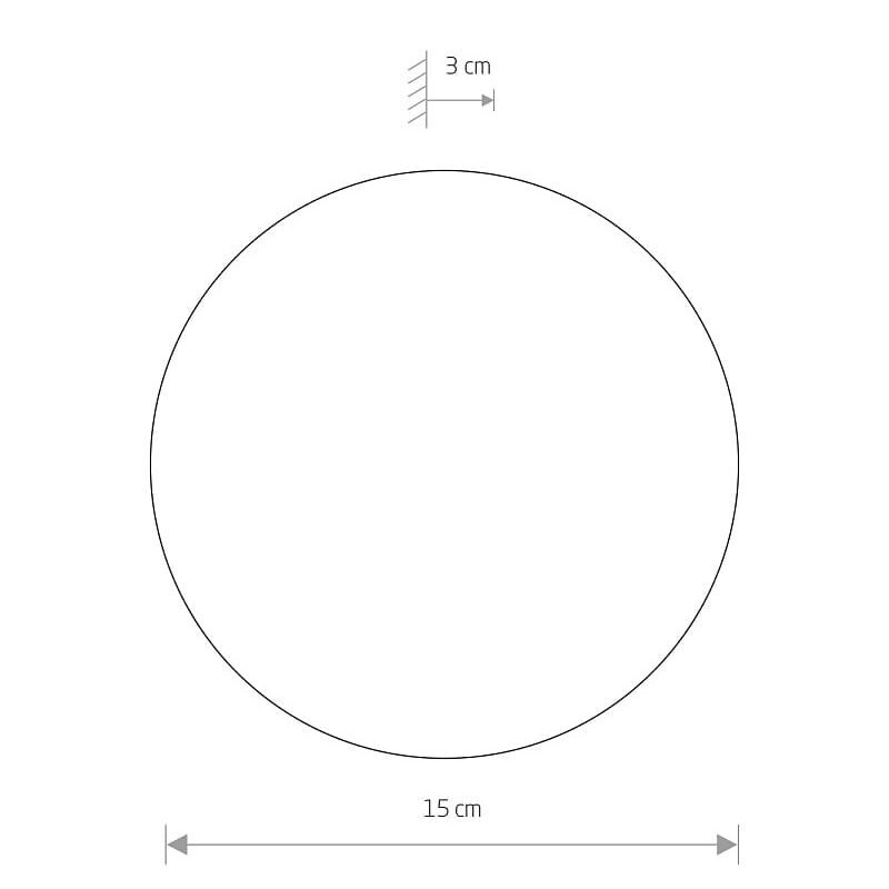 Настенный светильник Ring Mirror S LED Серый (109727682) недорого