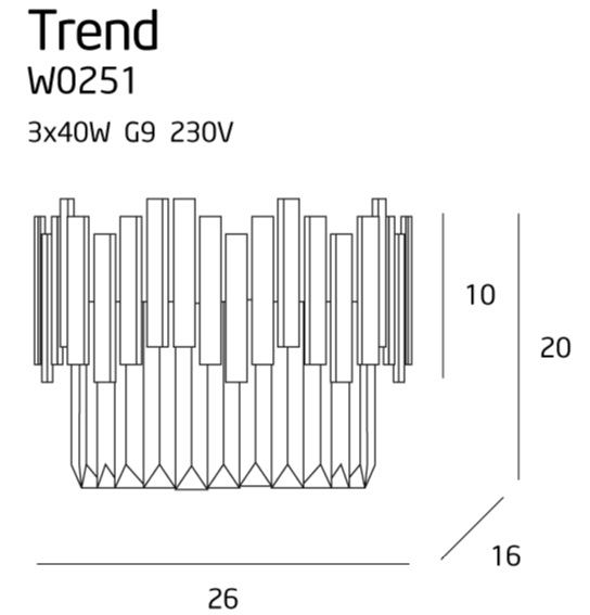 Настінний світильник Trend Brass (118865331) недорого