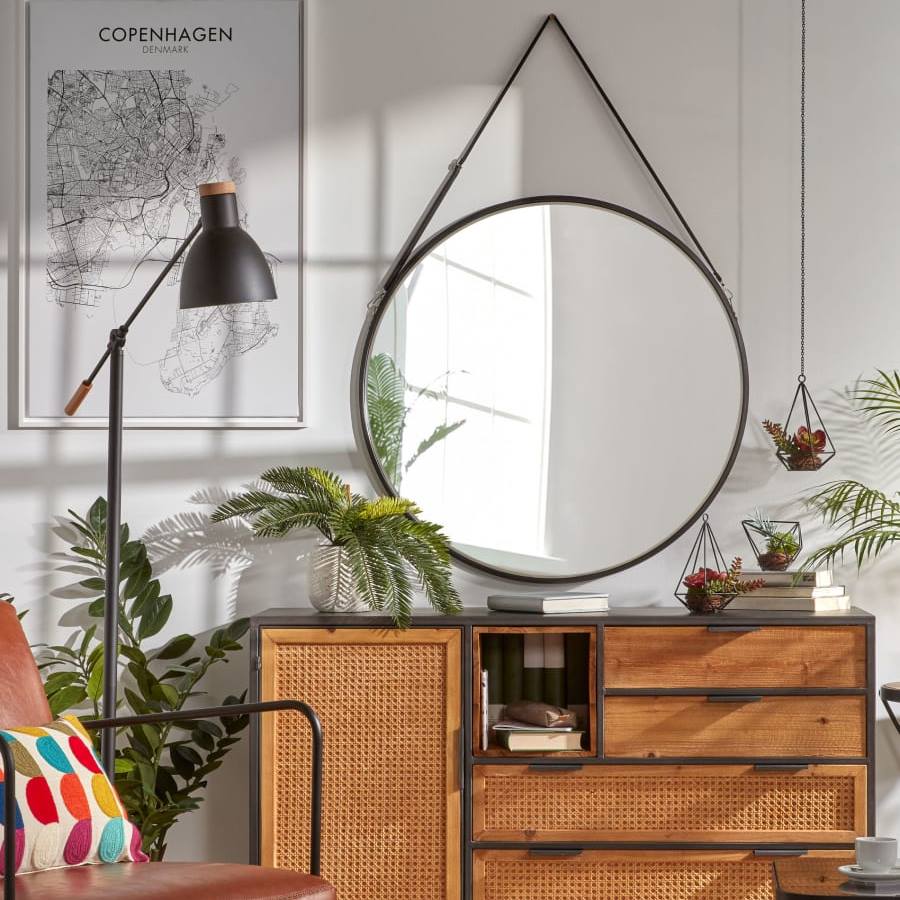 Настінне дзеркало EERTRIN D80 Чорний (90937359) дешево