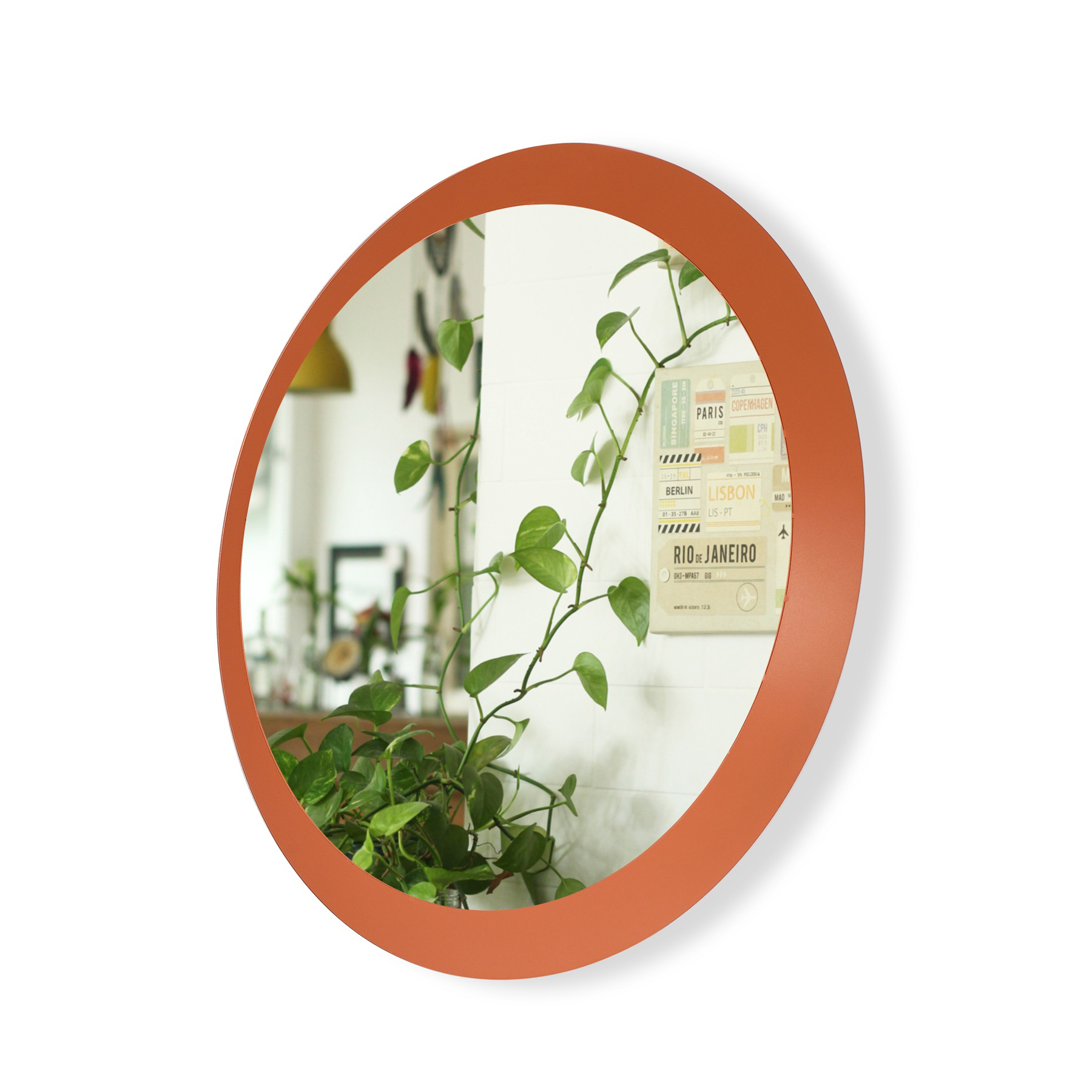 Настінне дзеркало Entry Mirror D515 OrangeBrown 8023 (1111486722) недорого