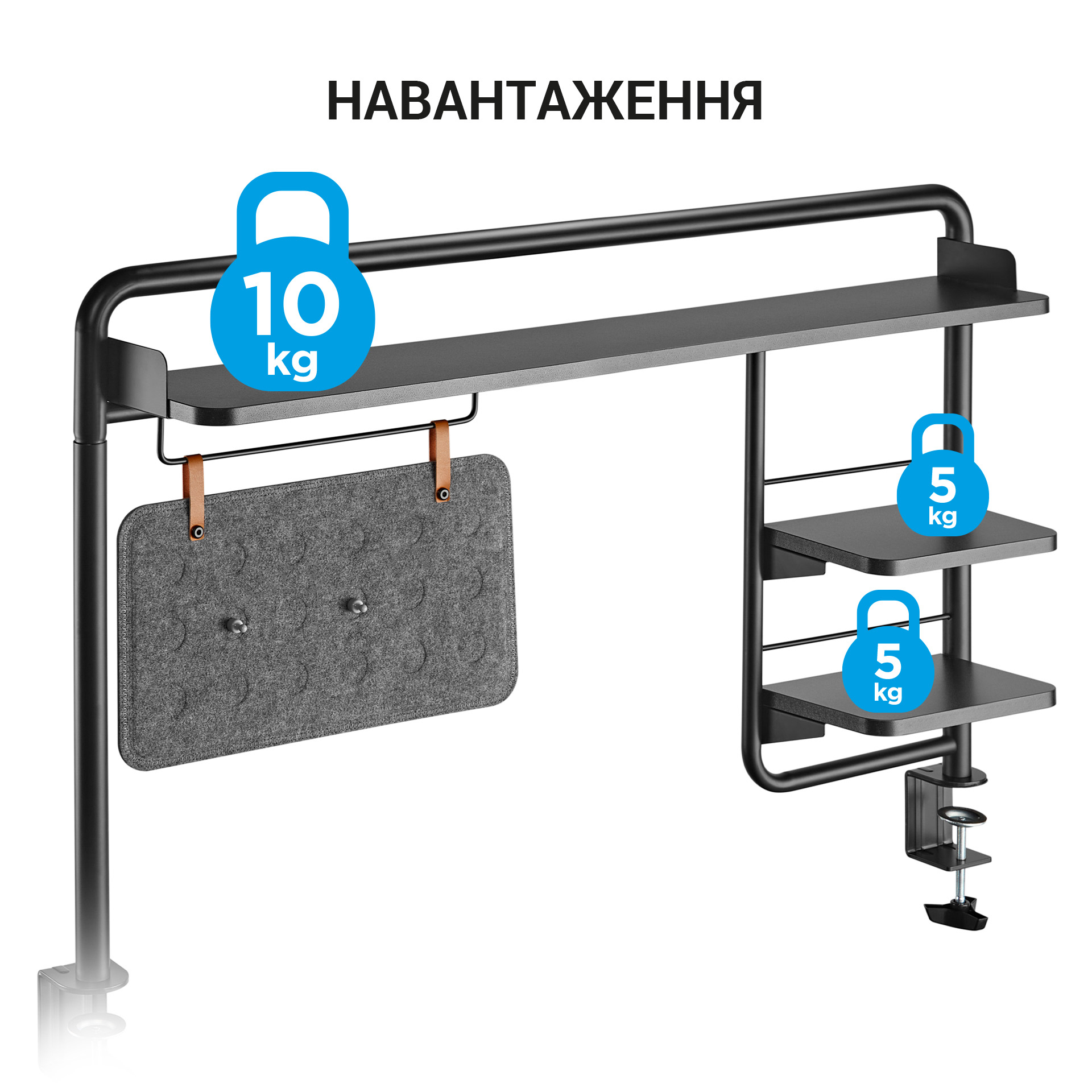 Настольная полка-органайзер OfficePro DS253 Black, Black (1311205556) с доставкой