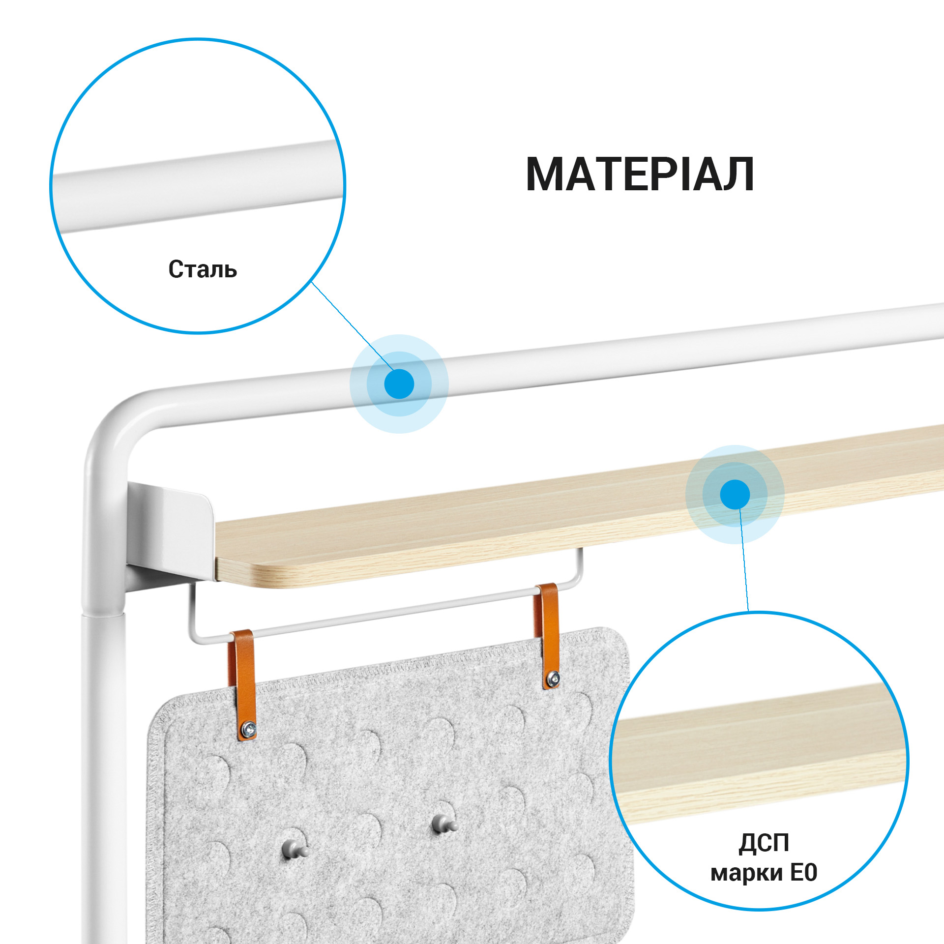 Настольная полка-органайзер OfficePro DS253 Natural, White (1311205558) в Украине