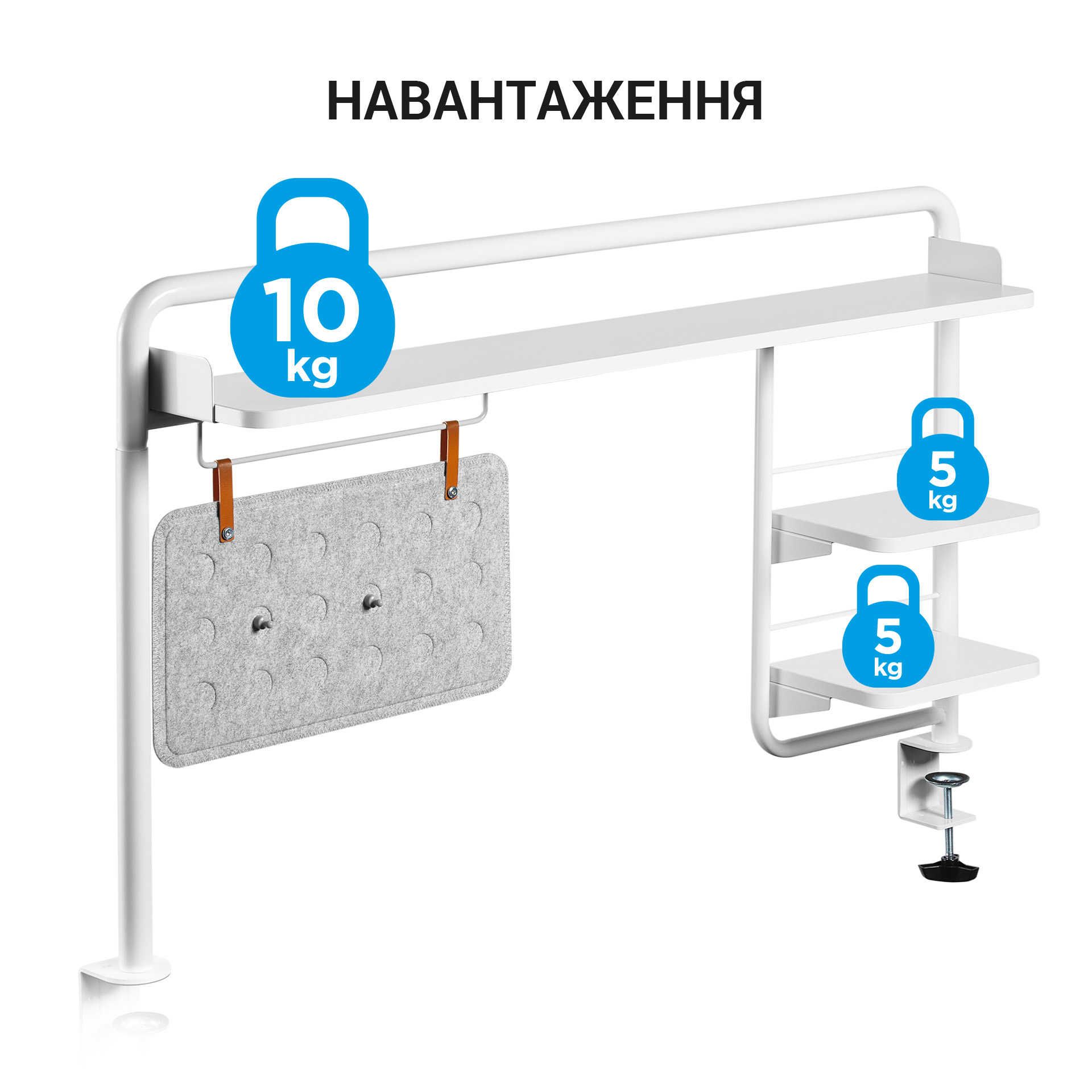 Настольная полка-органайзер OfficePro DS253 White, White (1311205557) в интернет-магазине