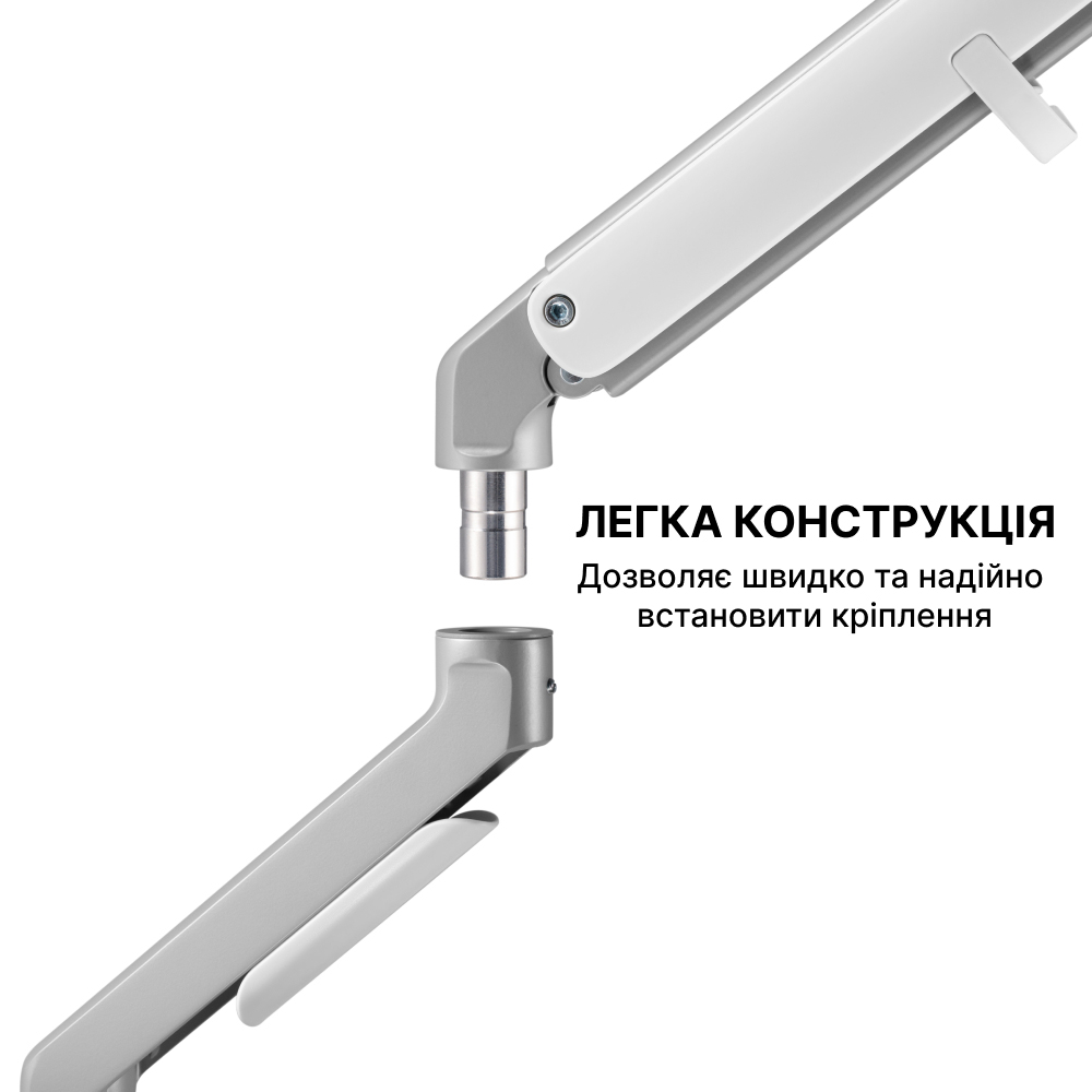 Настільне кріплення для двох моніторів  OfficePro MA422S 17-32’’ Silver (1311205427) фото
