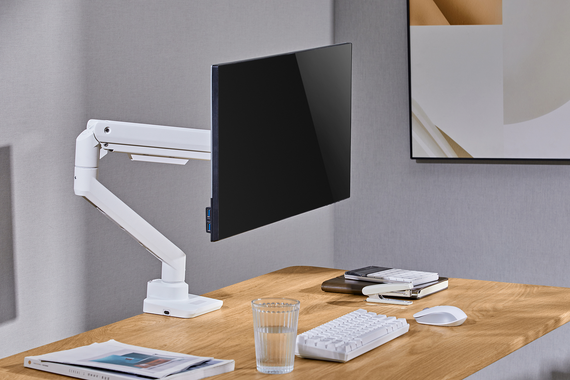 Настольное крепление для монитора OfficePro MA801 17-49'' White (1311205431) в Украине