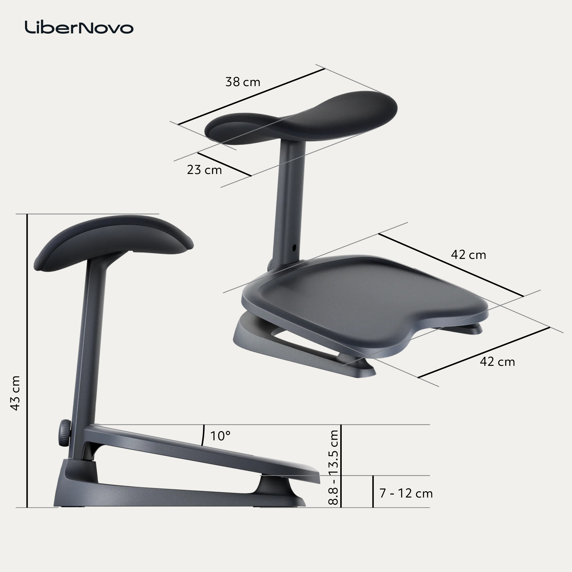 Підставка під ноги LiberNovo StepSync Midnight Black (1811489489) недорого