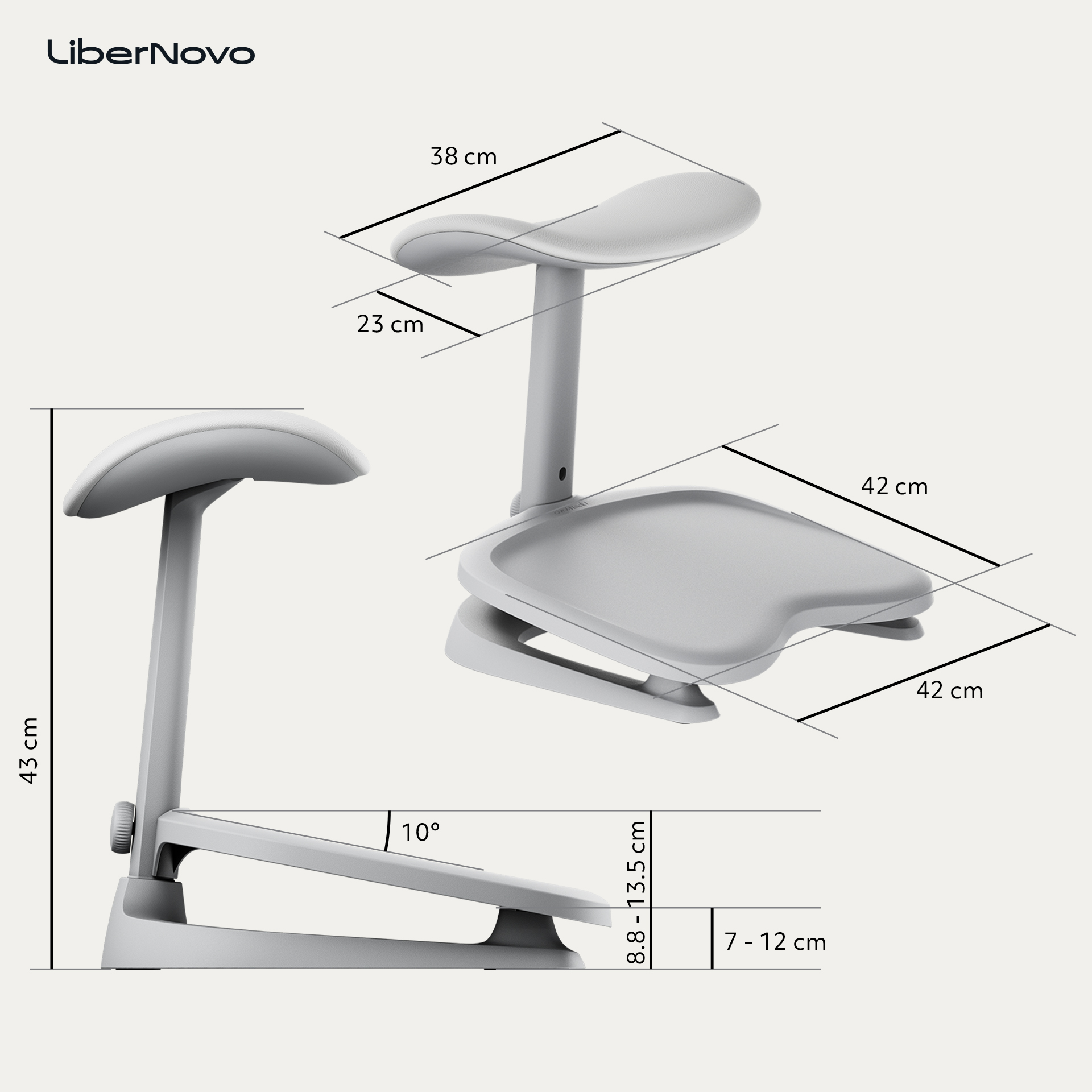 Підставка під ноги LiberNovo StepSync Space Grey (1811489490) недорого