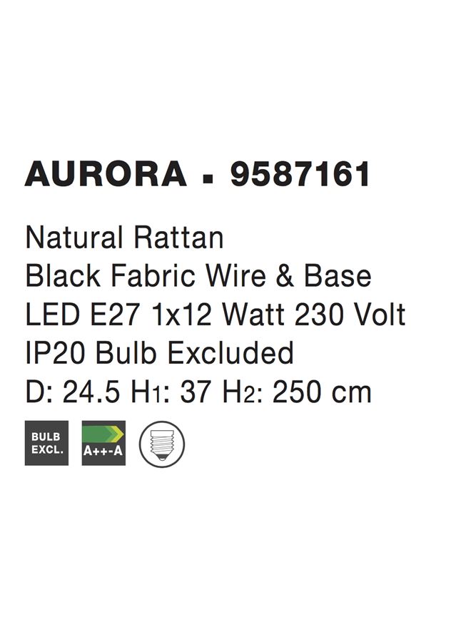 Підвісний світильник Aurora Black (1591205412) в интернет-магазине