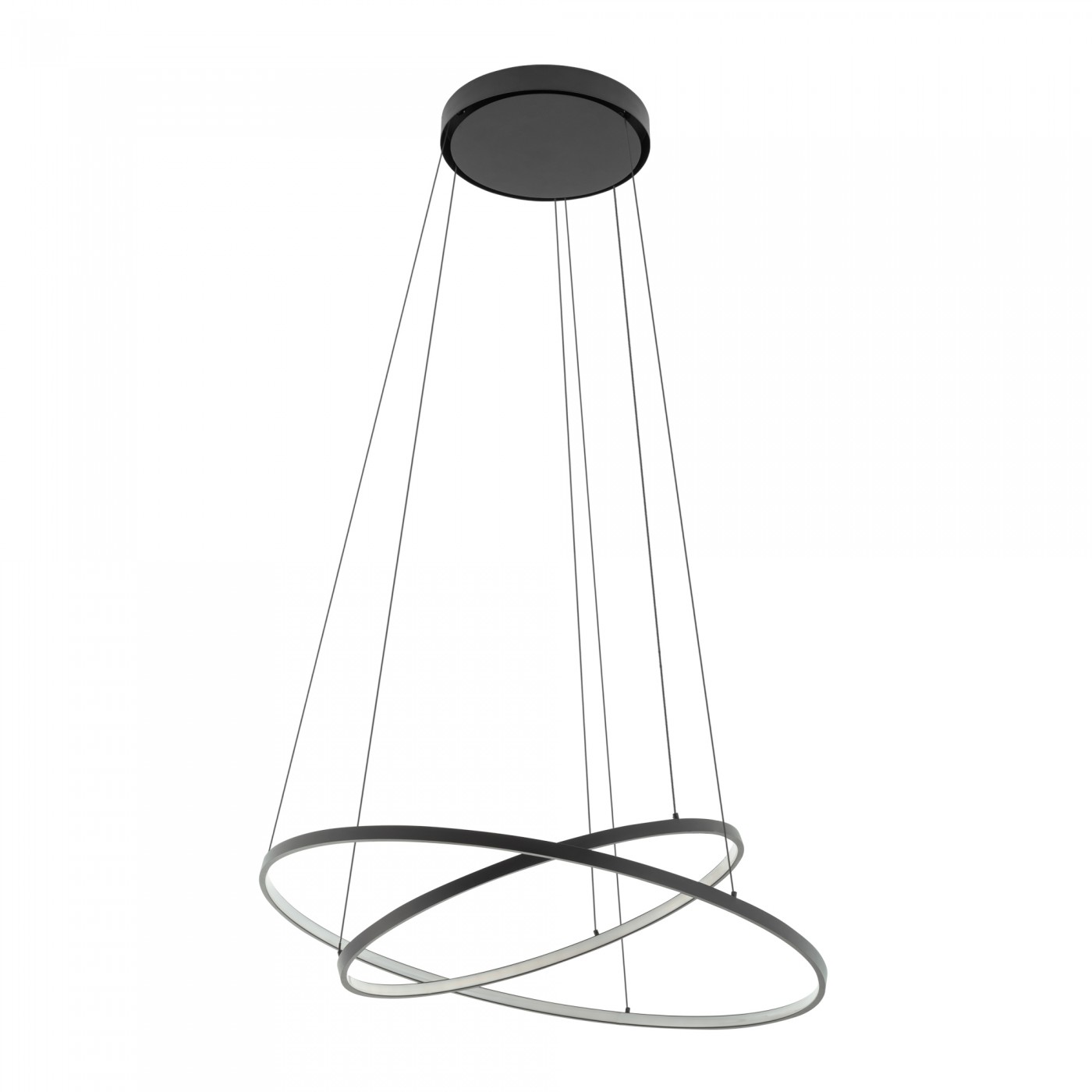 Підвісний світильник Circolo Led 4000K 2x35W Чорний (109985012) недорого