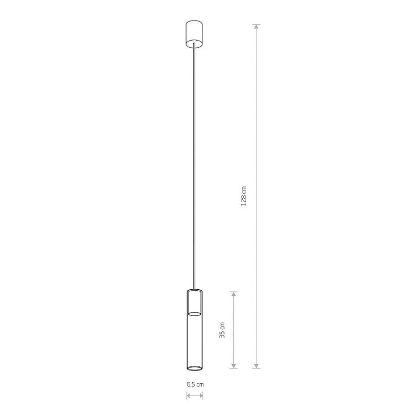 Подвесной светильник CYLINDER L Латунный (109725313) недорого