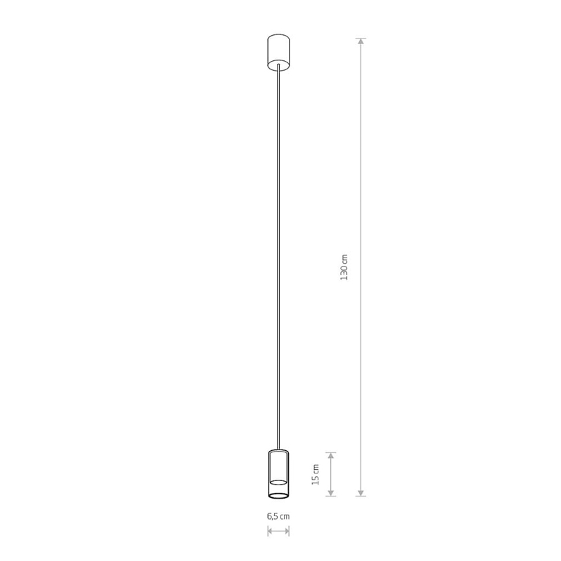 Підвісний світильник CYLINDER S Чорний (109725308) дешево