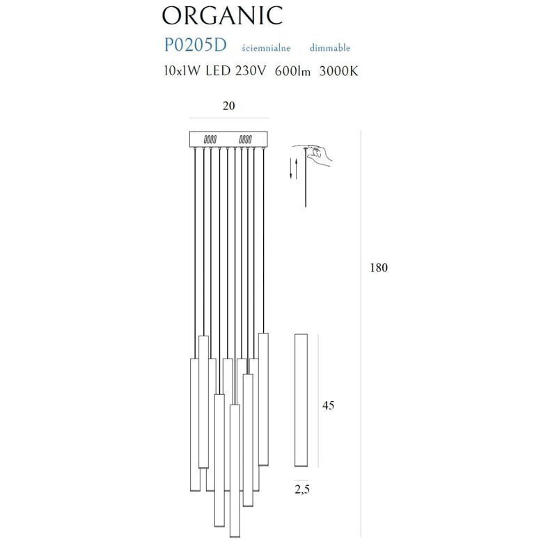 Подвесной светильник ORGANIC Іx10 Chrome (118866783) дешево