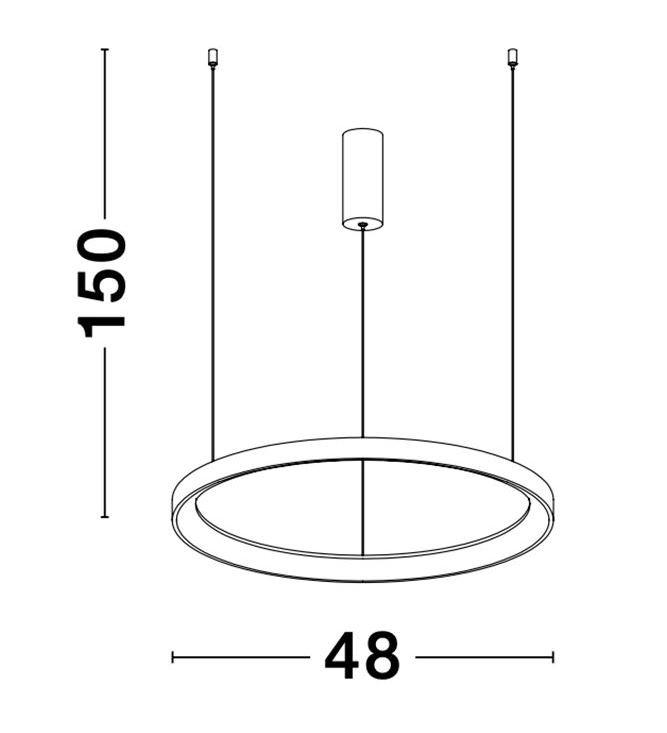 Подвесной светильник PERTINO D48 White (1591205126) недорого