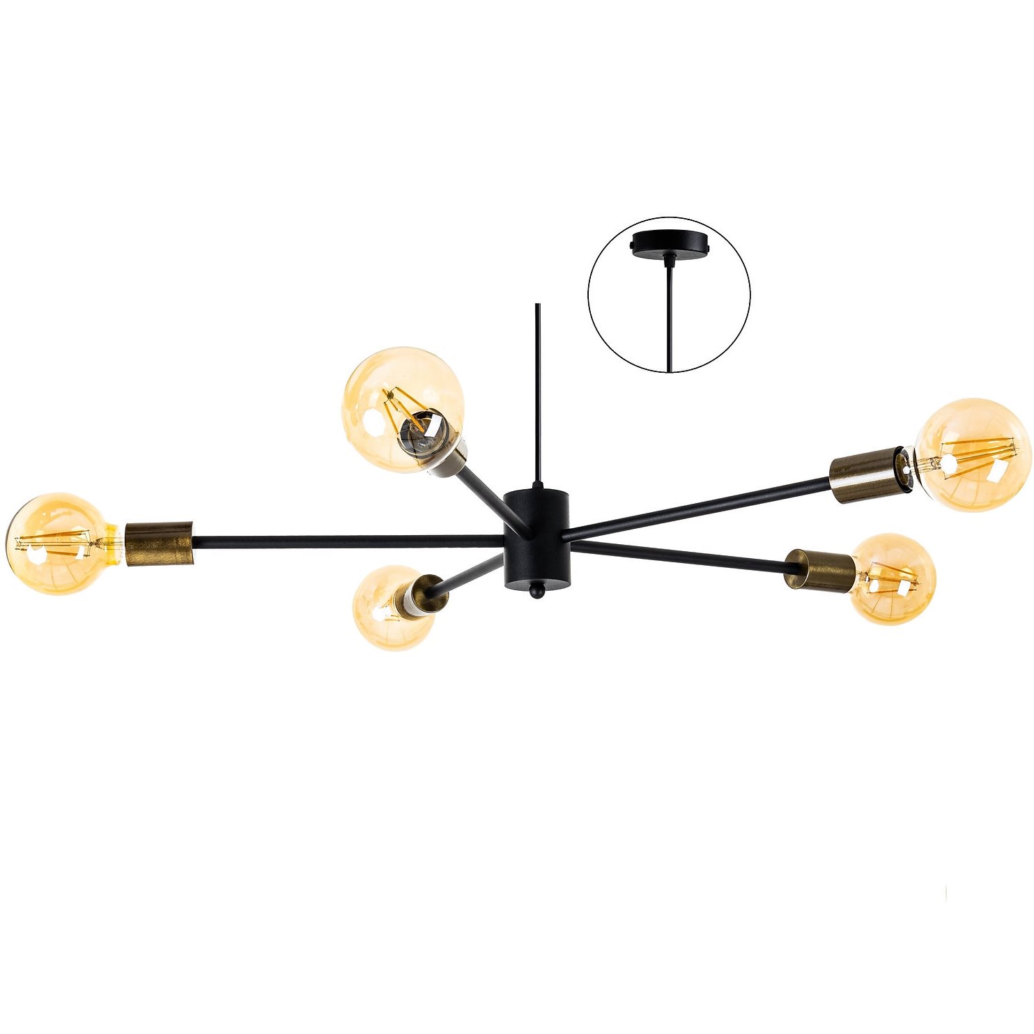 Подвесной светильник Star P 5 840/320 Black (111733591) недорого