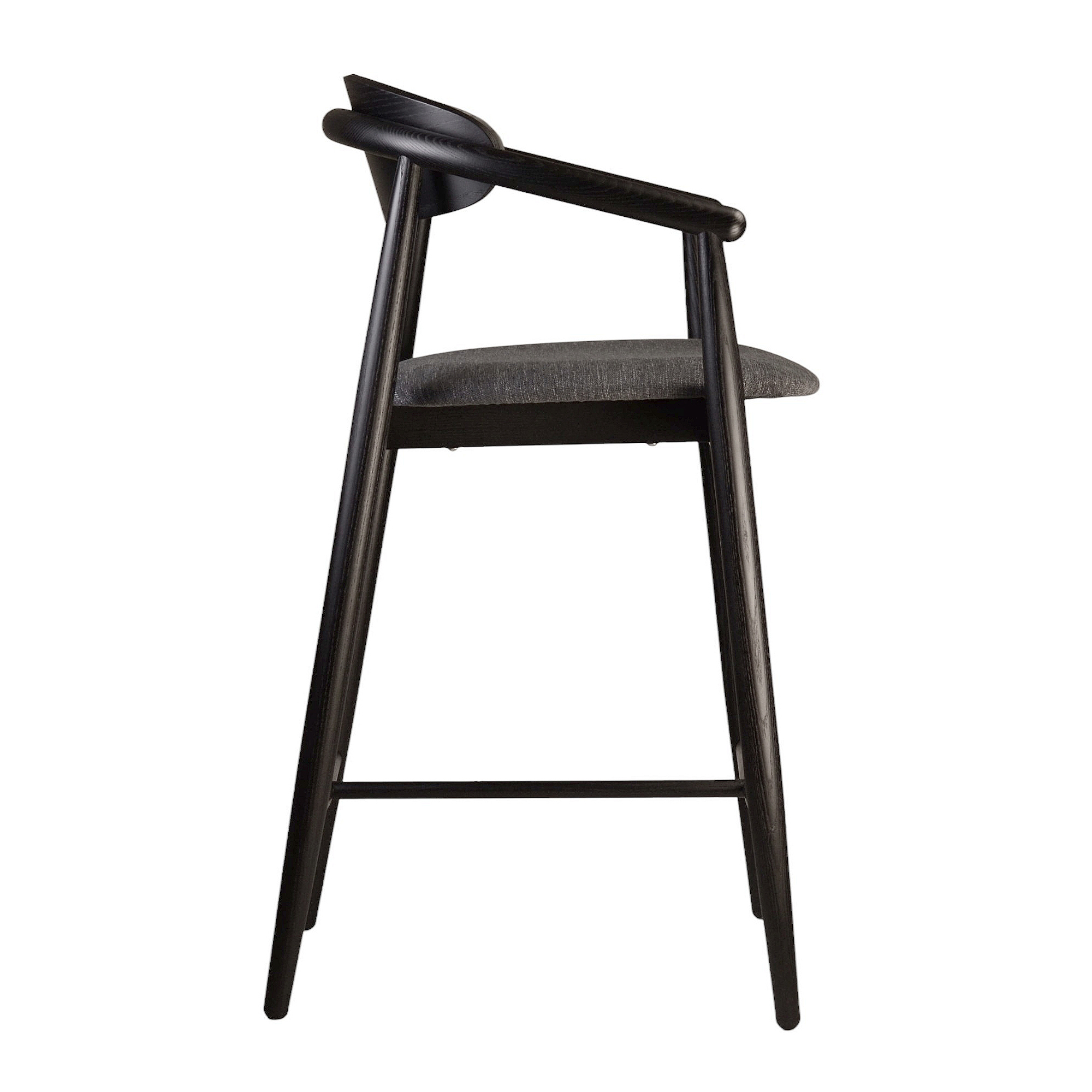 Полубарный стул Mamont semi-soft Superior 19 Graphite , 9005 Черный  Ясень (611482615) дешево