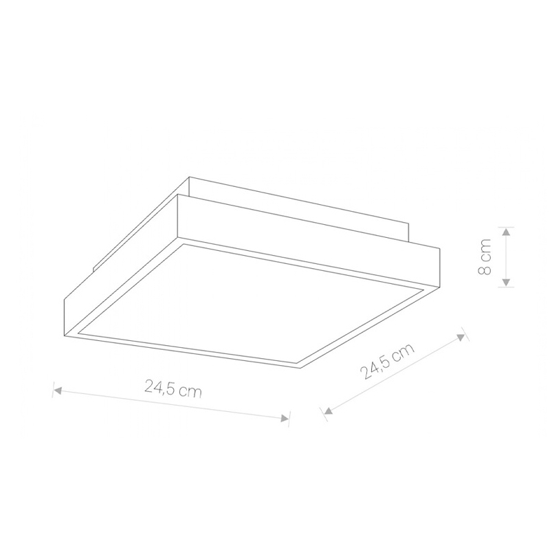 Потолочный светильник Bassa LED Хром (109732392) недорого