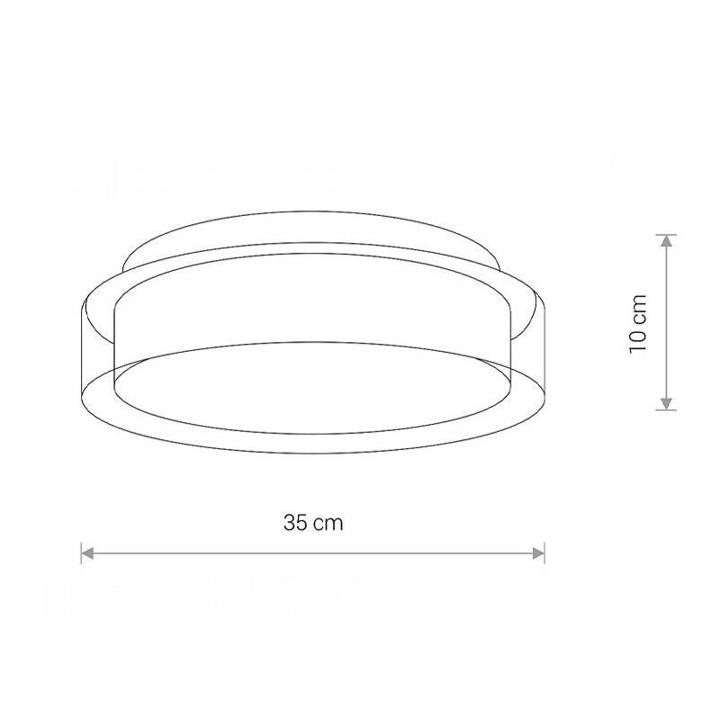 Потолочный светильник PAN LED М Белый (109732387) недорого