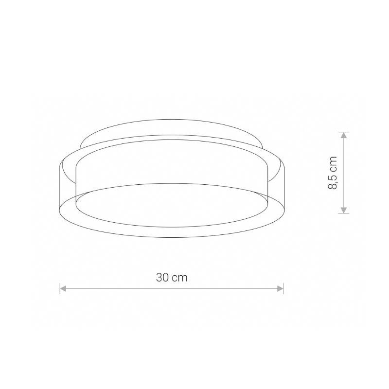 Стельовий світильник PAN LED S Білий (109732388) недорого