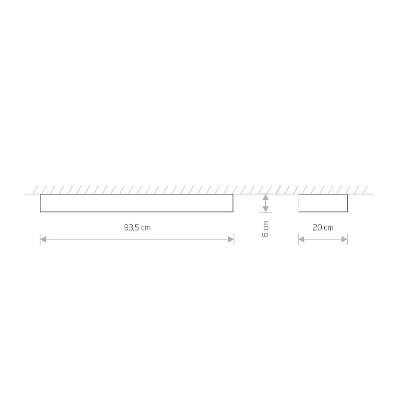 Потолочный светильник Soft led 90х20 Графитовый (109729909) недорого