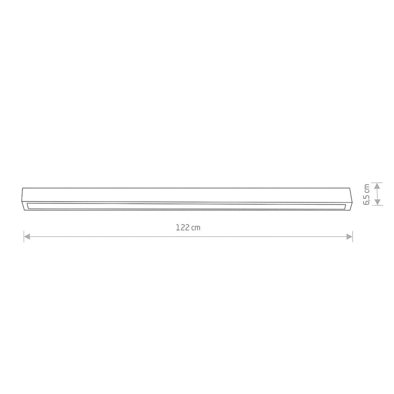 Стельовий світильник Straight ceiling led 120 Чорний (109729871) недорого