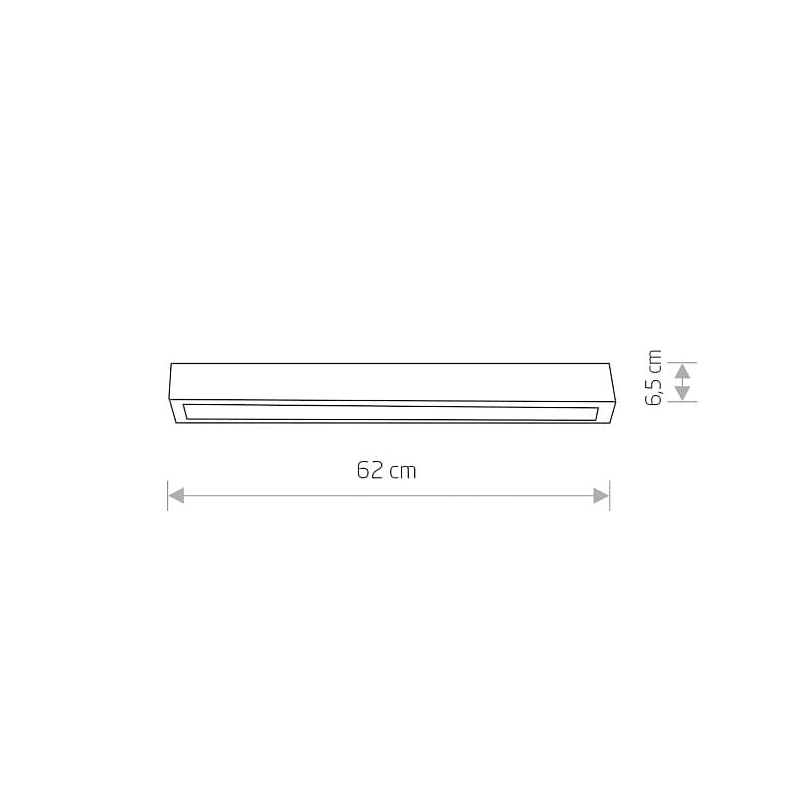 Стельовий світильник Straight ceiling led 60 Чорний (109729877) недорого