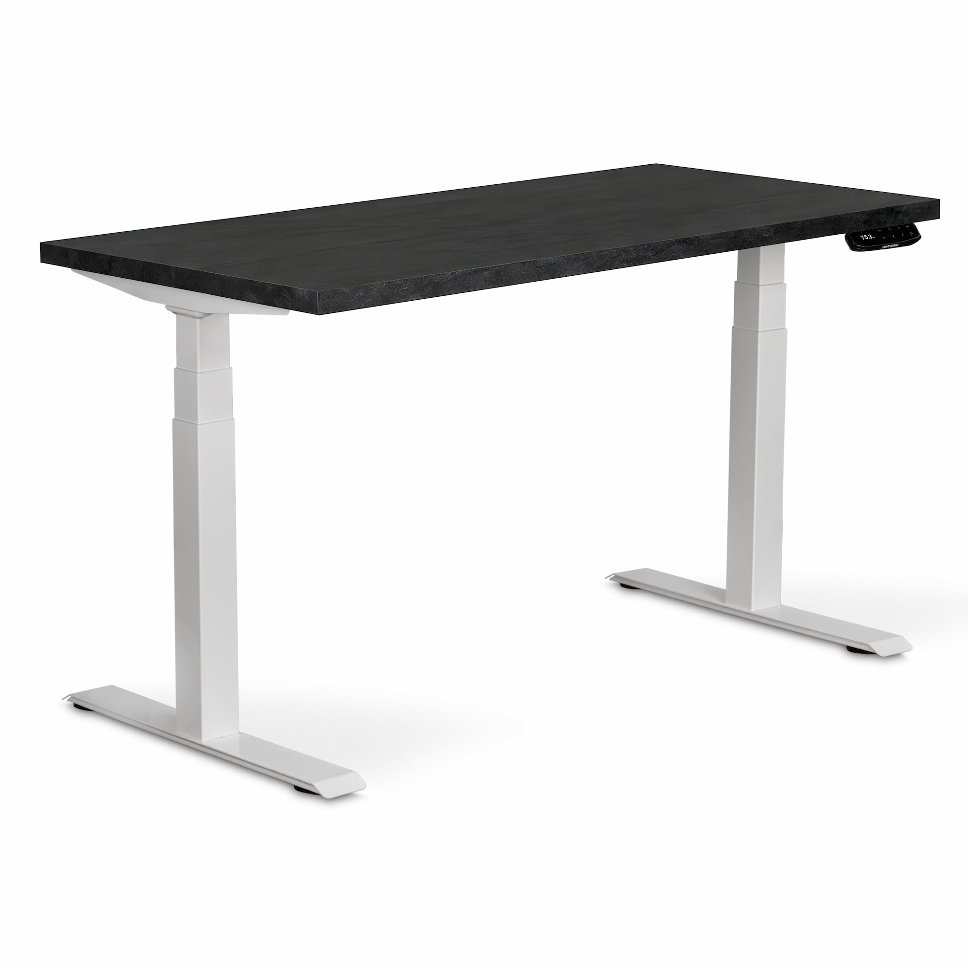 Регулируемый стол ADAPWORK  Smart 2 Motor Pro AdapDesk 136х66 36мм Carbon Black, Snow White (1061489131) фото