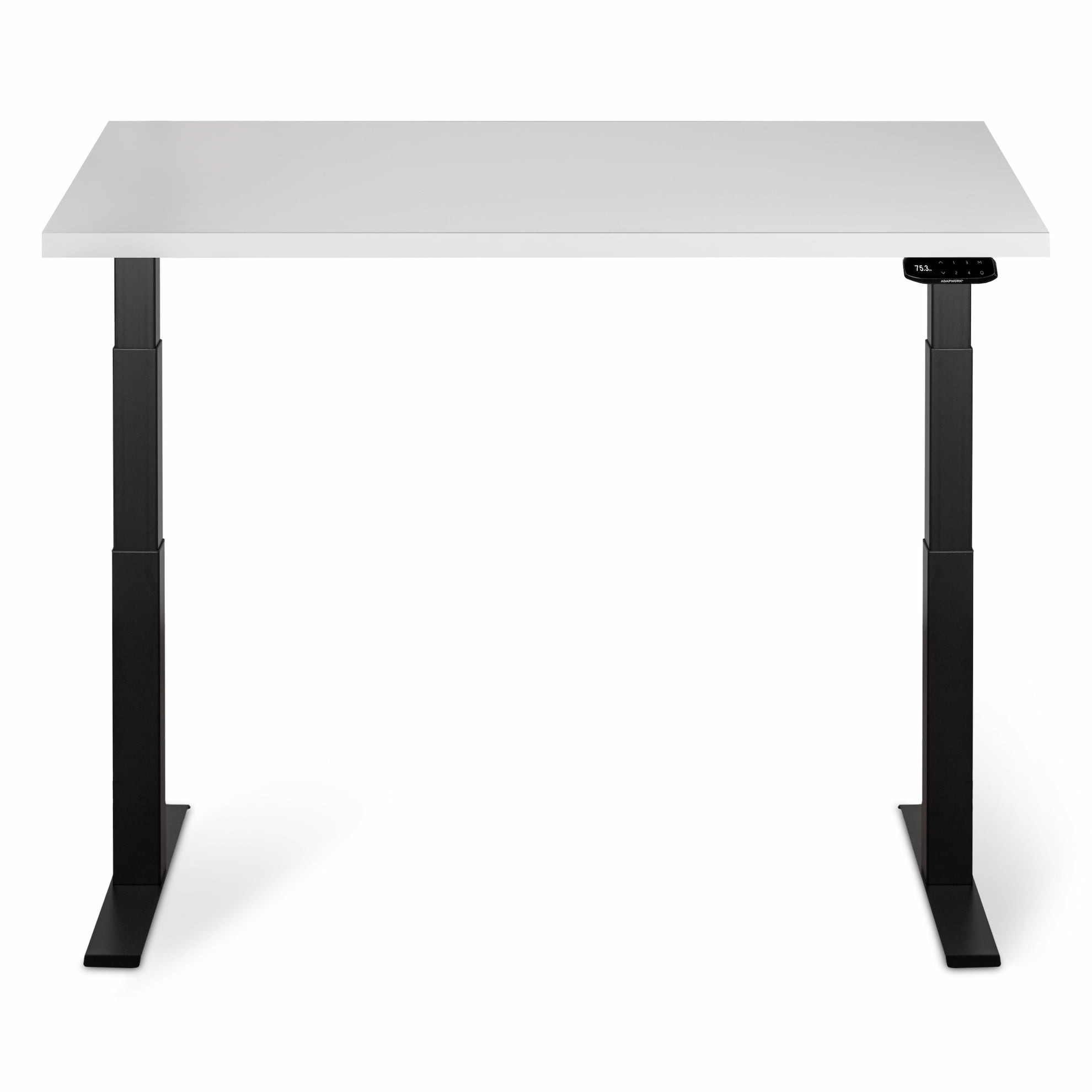 Регульований стіл ADAPWORK  Smart 2 Motor Pro AdapDesk 136х66 36мм Crystal White, Space Black (1061489124) в Украине