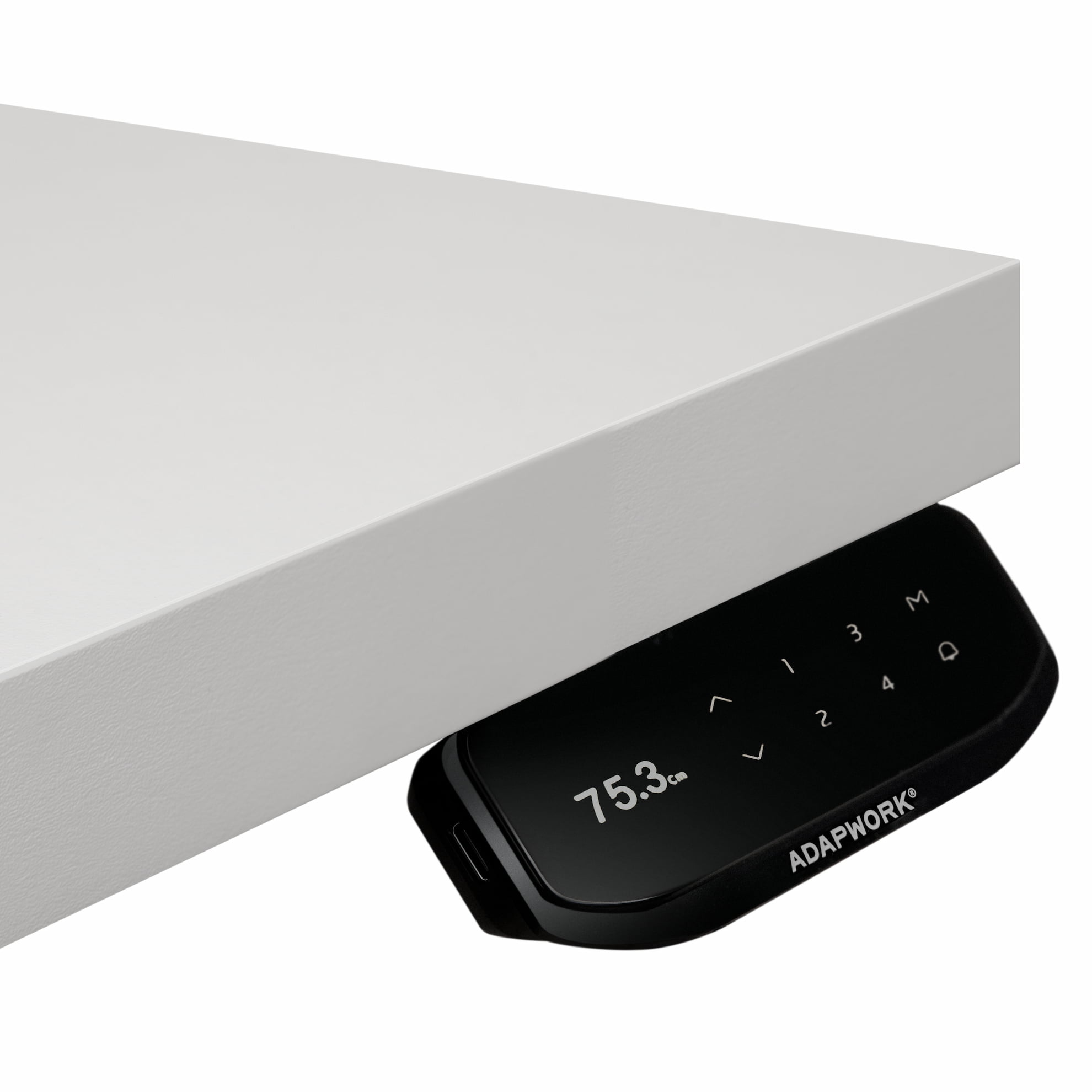 Регульований стіл ADAPWORK  Smart 2 Motor Pro AdapDesk 136х66 36мм Crystal White, Space Black (1061489124) недорого
