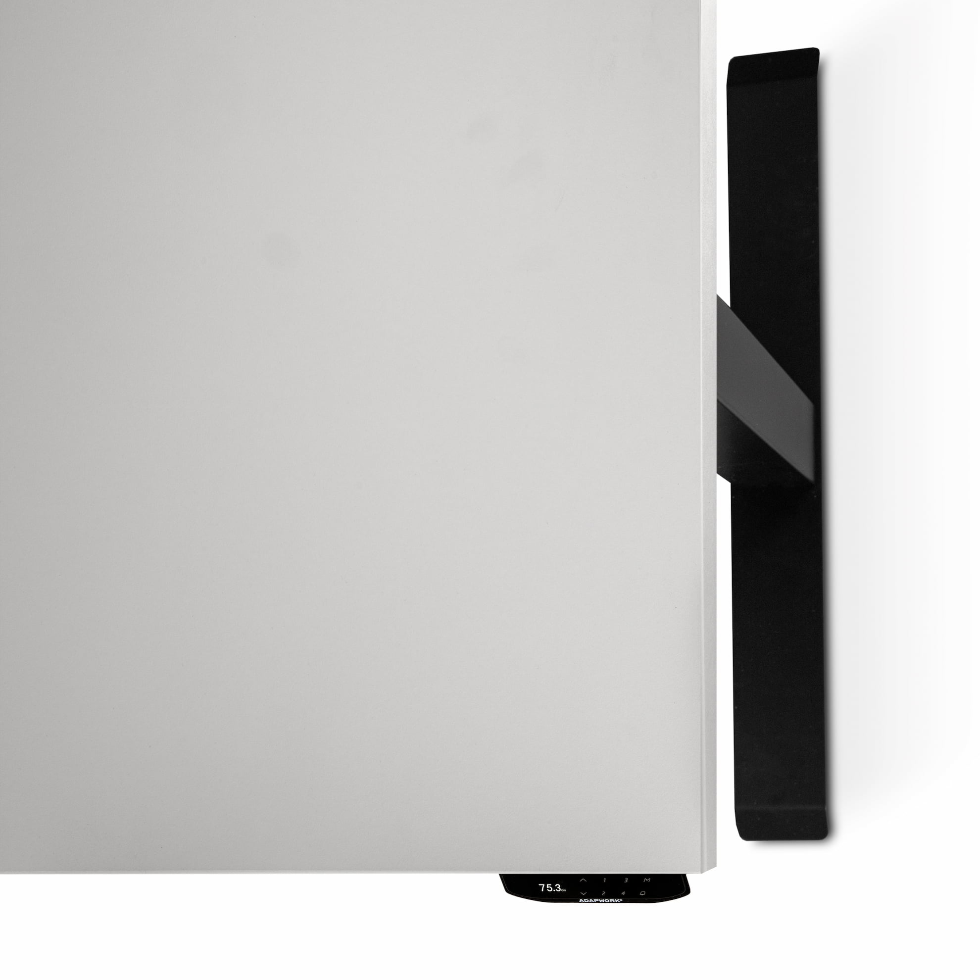 Регульований стіл ADAPWORK  Smart 2 Motor Pro AdapDesk 136х66 36мм Crystal White, Space Black (1061489124) с доставкой