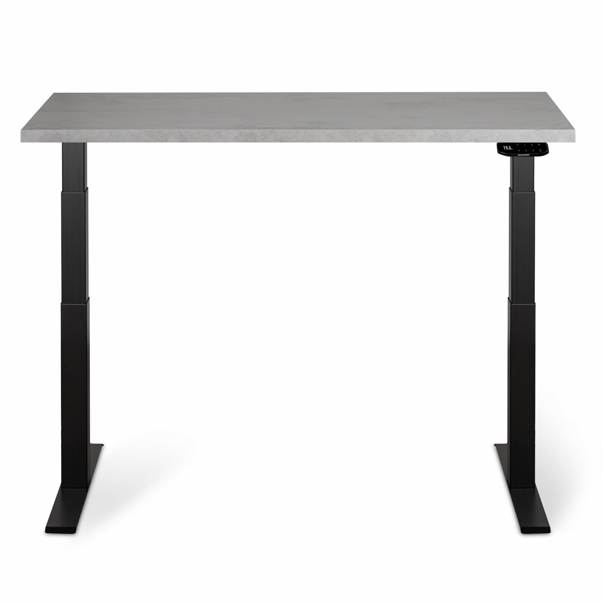 Регулируемый стол ADAPWORK  Smart 2 Motor Pro AdapDesk 136х66 36мм Smoky Gray, Space Black (1061489125) в Украине
