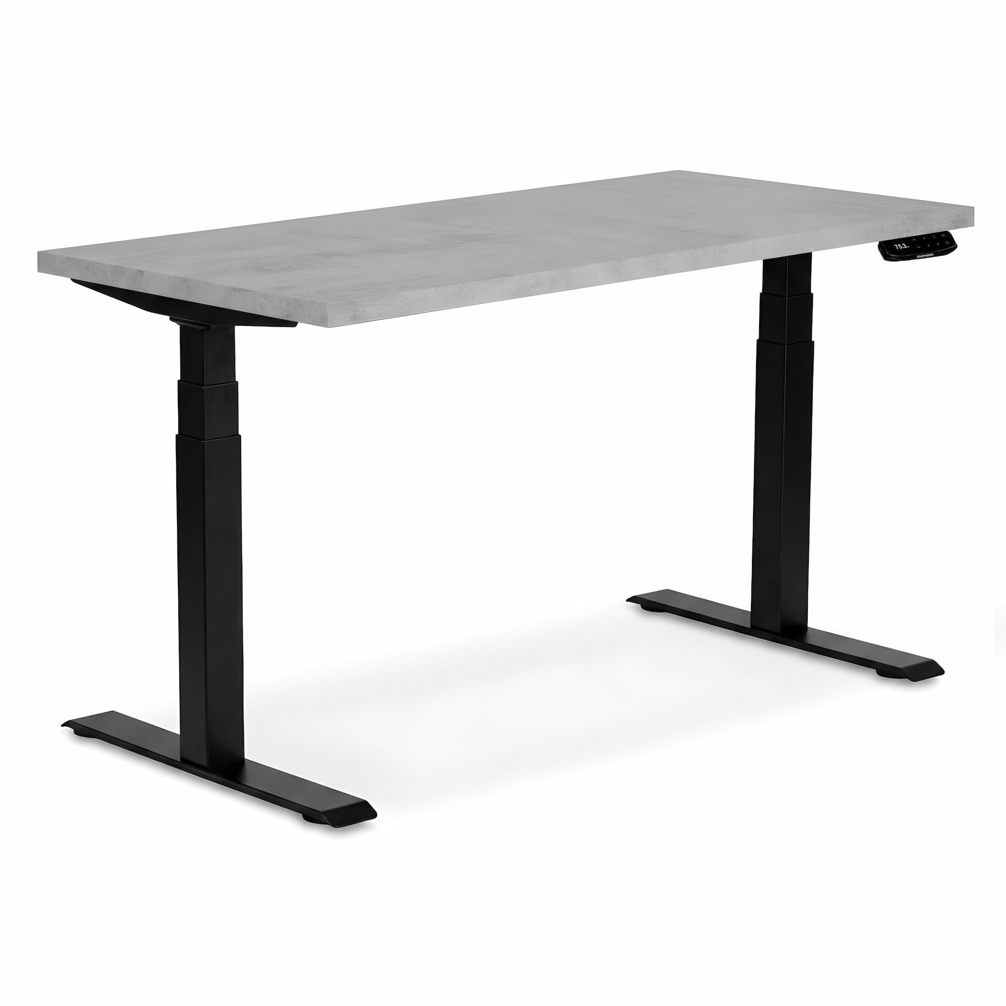 Регулируемый стол ADAPWORK  Smart 2 Motor Pro AdapDesk 136х66 36мм Smoky Gray, Space Black (1061489125) фото