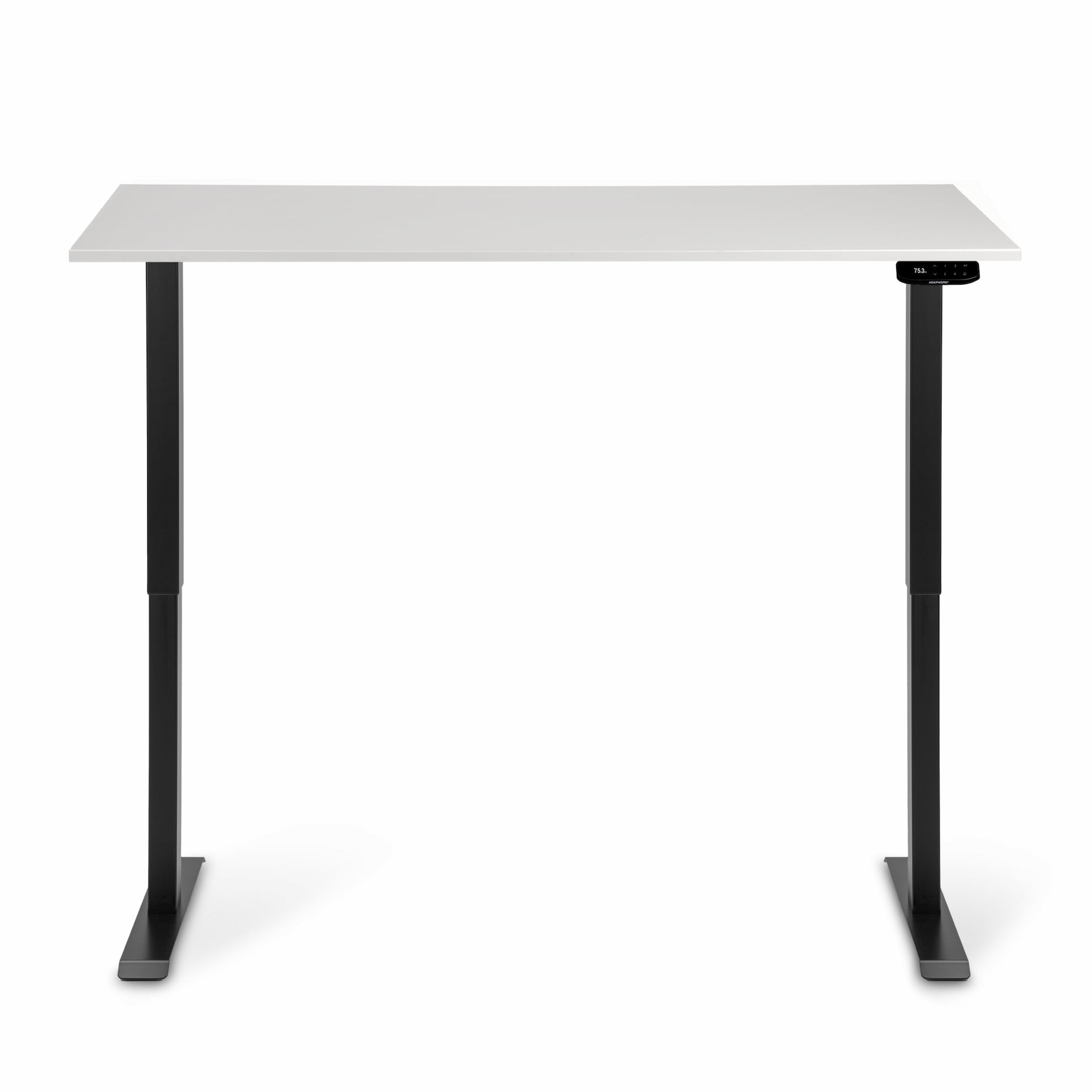 Регульований стіл ADAPWORK Smart 1 Motor AdapDesk 138х68 18мм Crystal White, Space Black (1061488882) в Украине