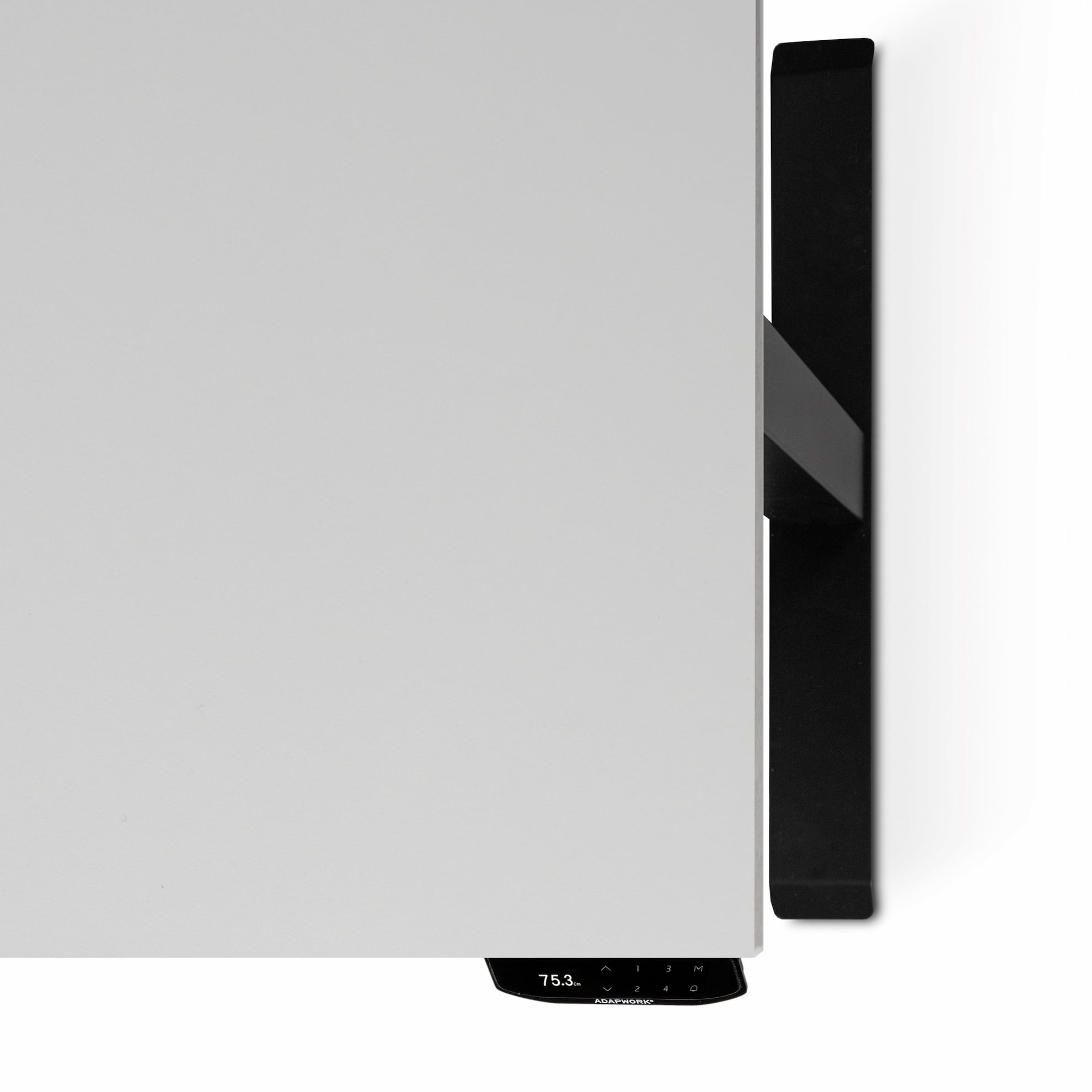 Регульований стіл ADAPWORK Smart 1 Motor AdapDesk 138х68 18мм Crystal White, Space Black (1061488882) с доставкой