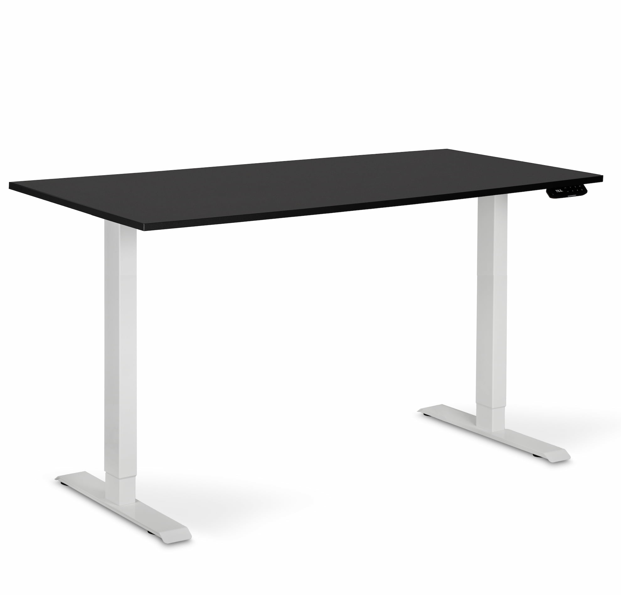 Регульований стіл ADAPWORK Smart 1 Motor AdapDesk 138х68 18мм Deep Black, Snow White (1061488885) фото