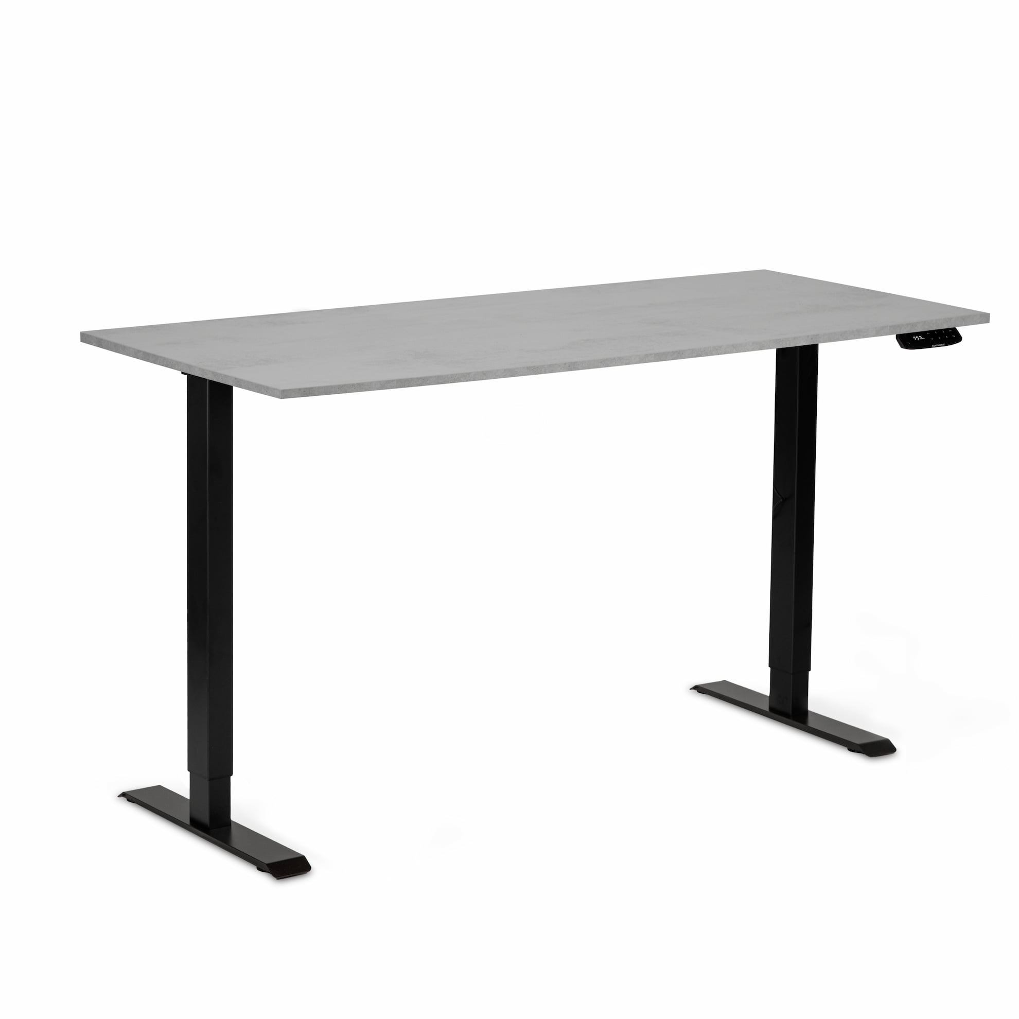 Регульований стіл ADAPWORK Smart 1 Motor AdapDesk 138х68 18мм Smoky Gray, Space Black (1061488883) фото