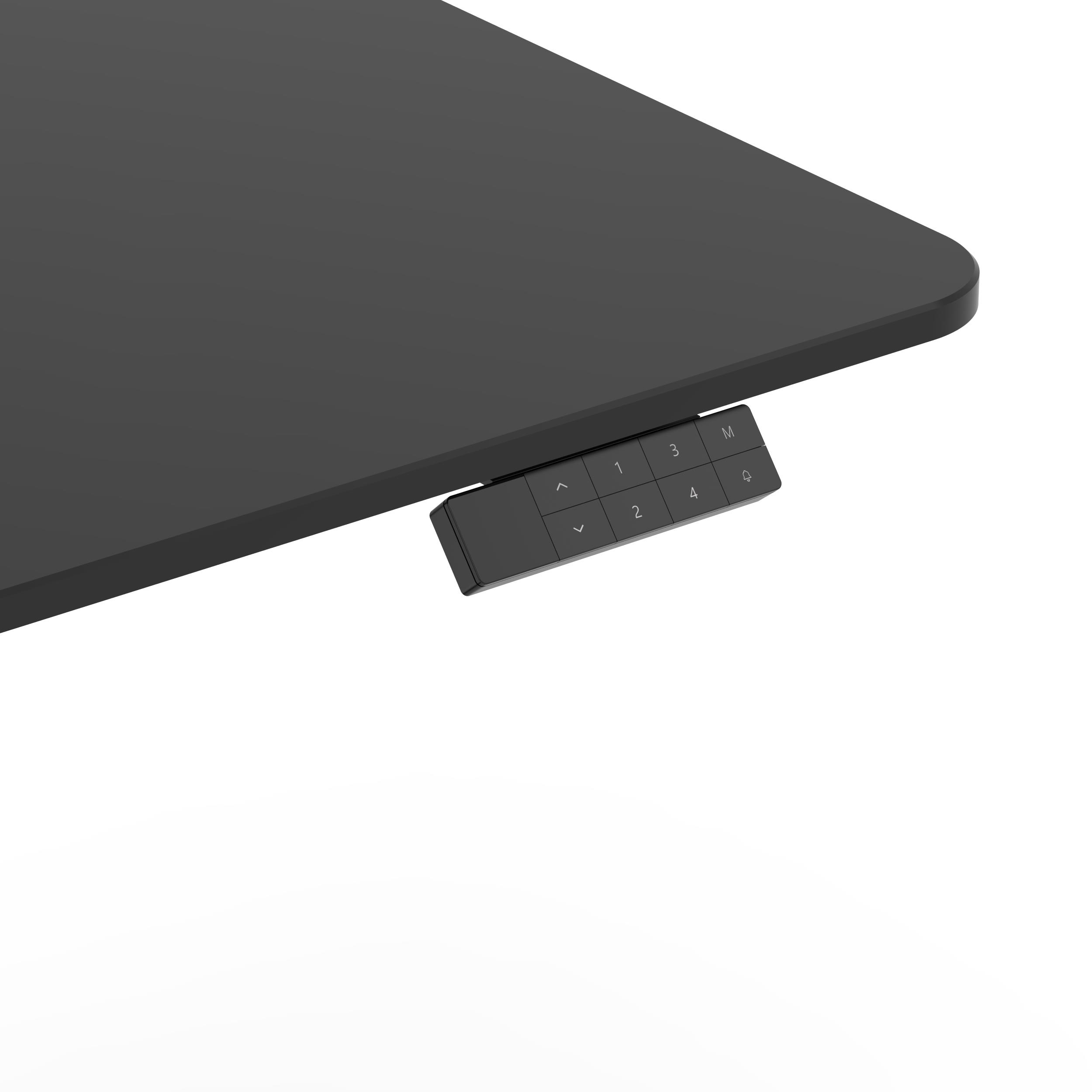Регульований стіл ADAPWORK Smart 1L 1 Motor AdapDesk 80х60 25 мм Space Black (1061489122) фото