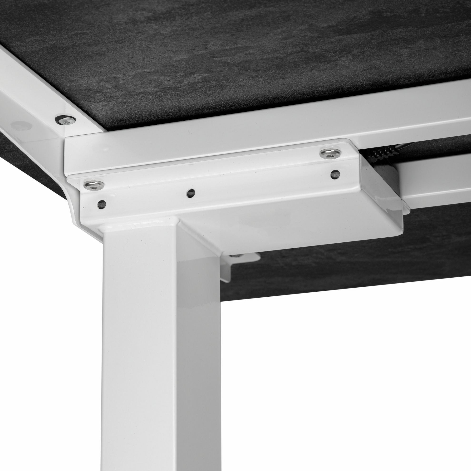 Регульований стіл ADAPWORK Smart 2 Motor AdapDesk 138х68 18мм Carbon Black, Snow White (1061489100) в Киеве