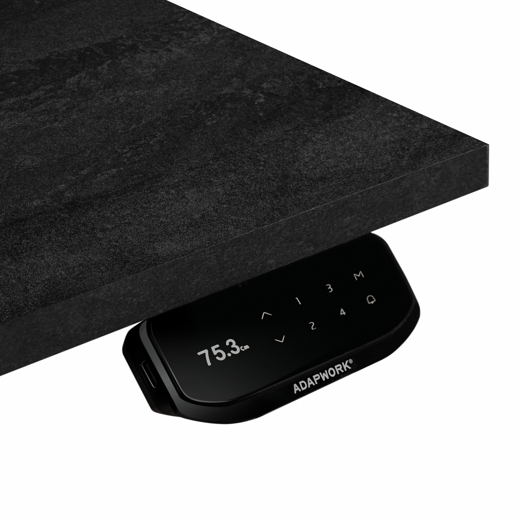 Регульований стіл ADAPWORK Smart 2 Motor AdapDesk 138х68 18мм Carbon Black, Snow White (1061489100) недорого