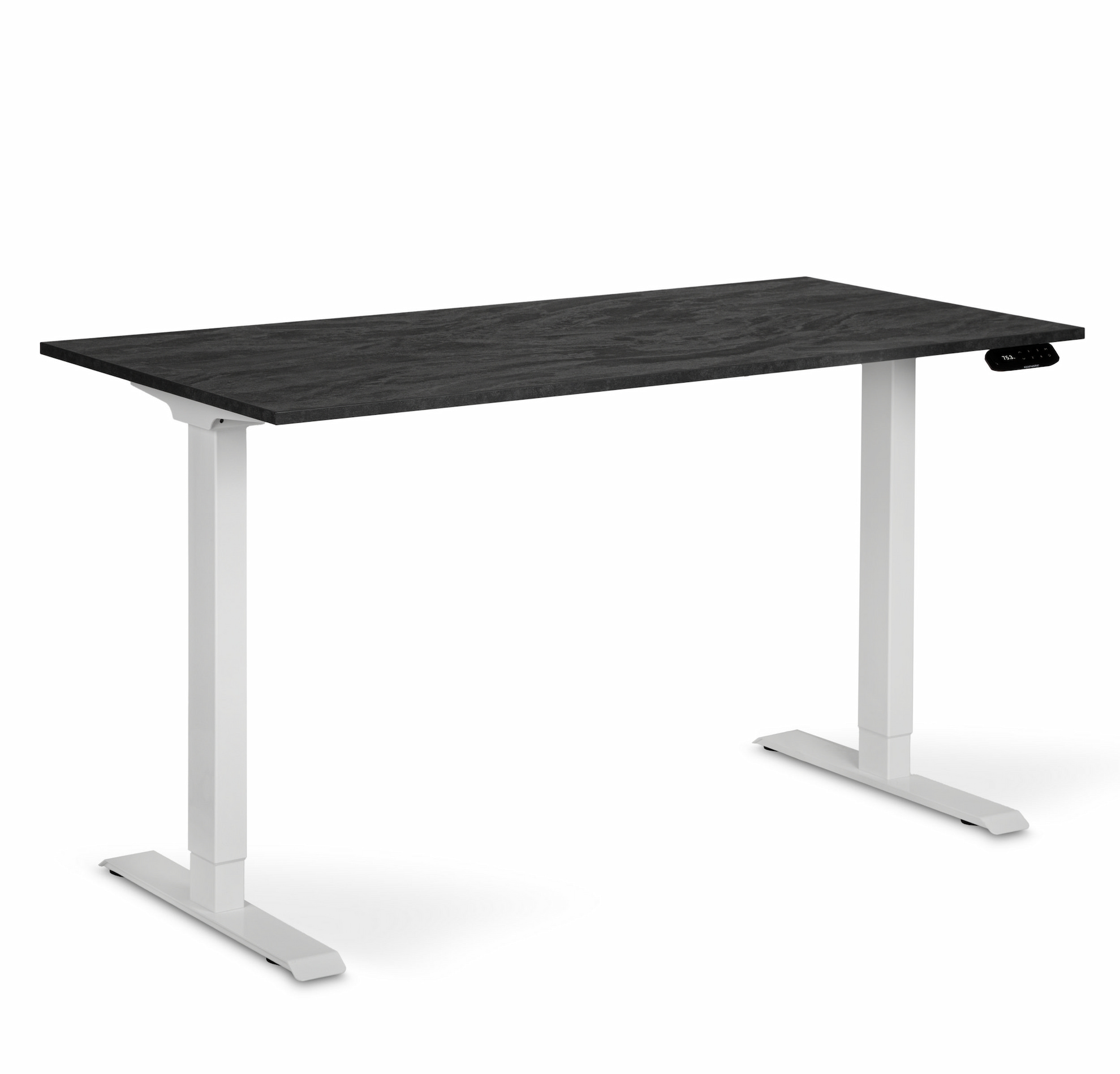 Регульований стіл ADAPWORK Smart 2 Motor AdapDesk 138х68 18мм Carbon Black, Snow White (1061489100) фото