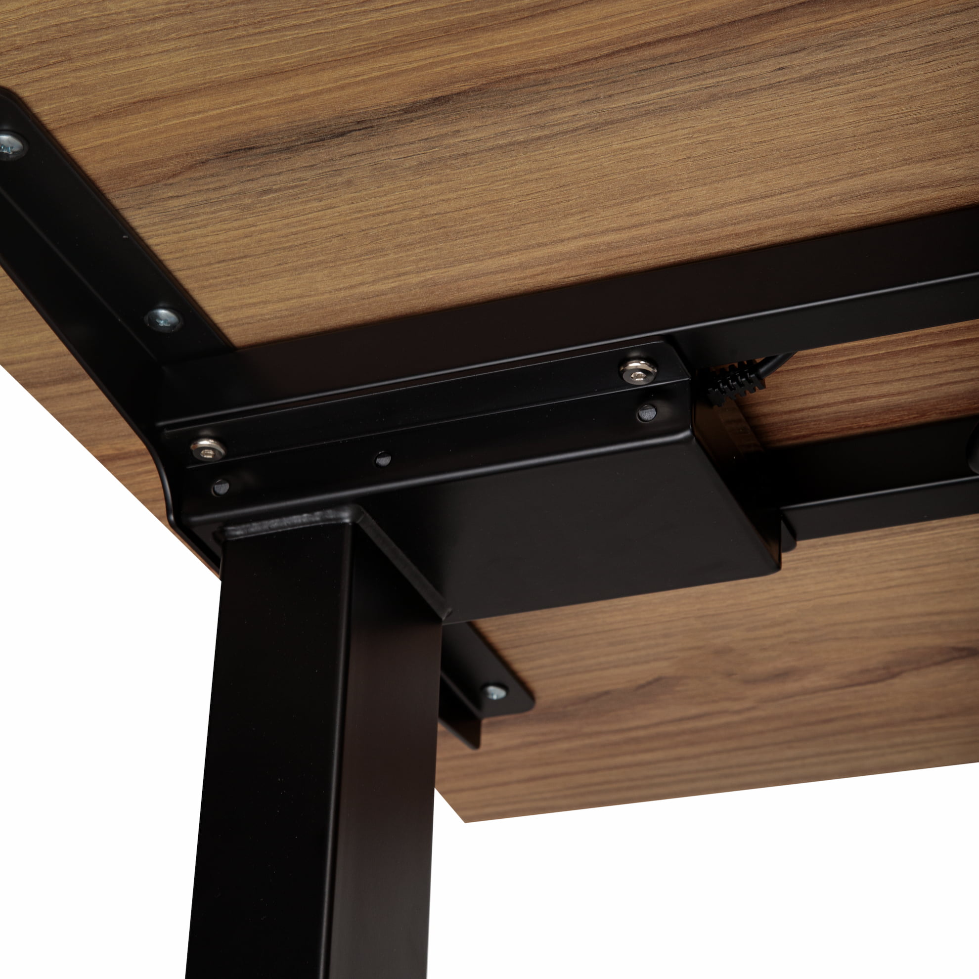 Регулируемый стол ADAPWORK Smart 2 Motor AdapDesk 138х68 18мм Golden Wood, Space Black (1061489092) в Киеве