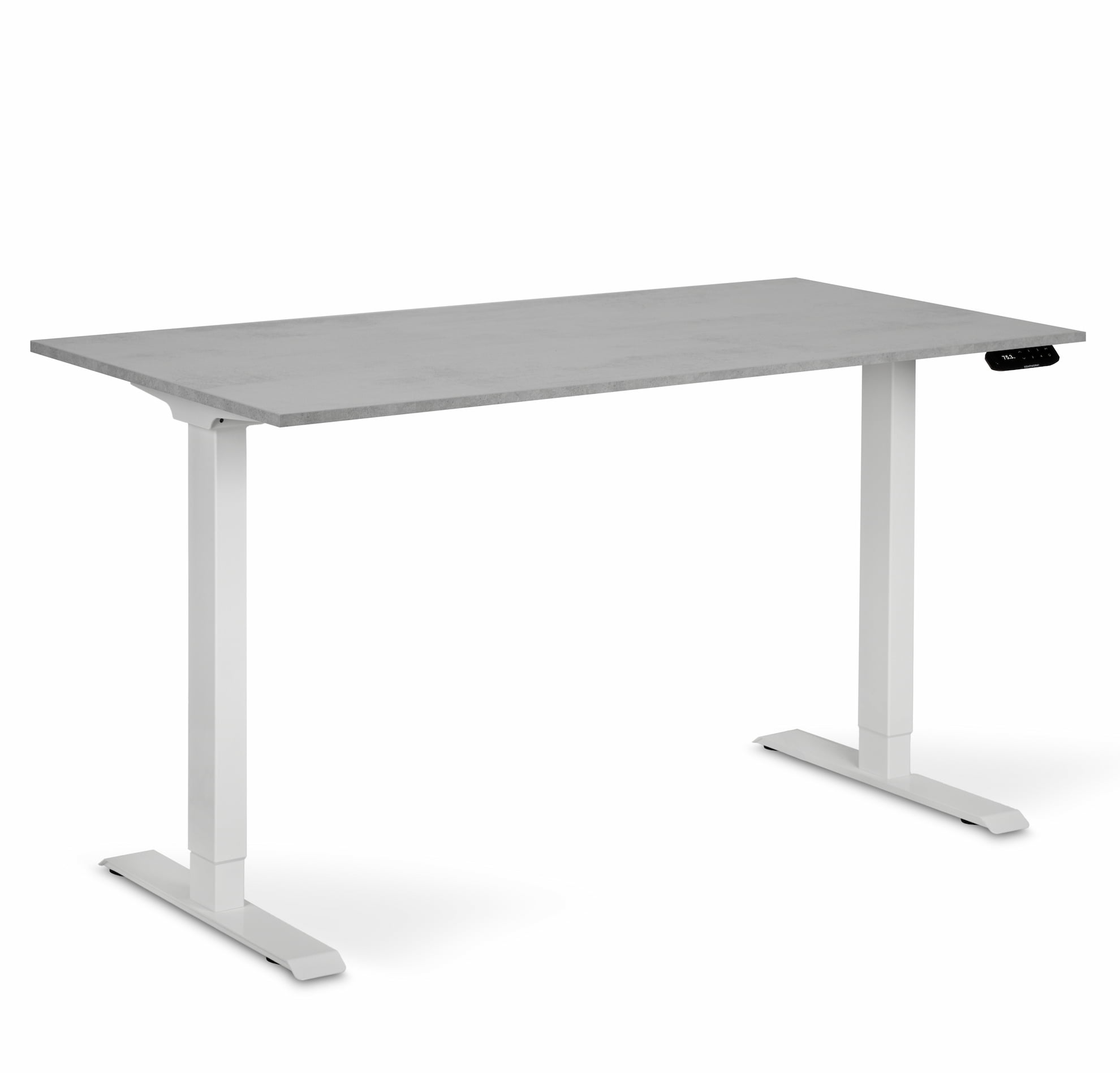 Регульований стіл ADAPWORK Smart 2 Motor AdapDesk 138х68 18мм Smoky Gray, Snow White (1061489098) фото