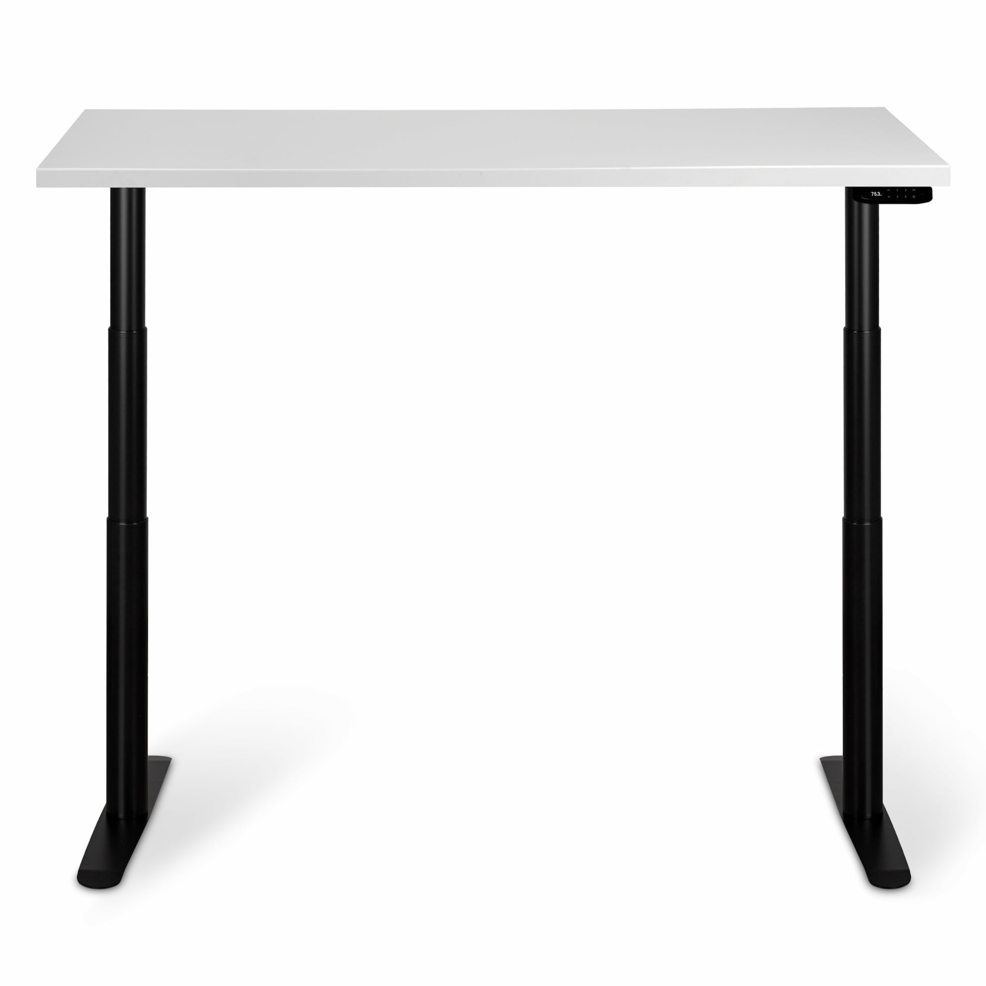 Регулируемый стол ADAPWORK Smart 2 Motor Pro Speed AdapDesk 136х66 36мм Crystal White, Space Black (1061488903) в Украине